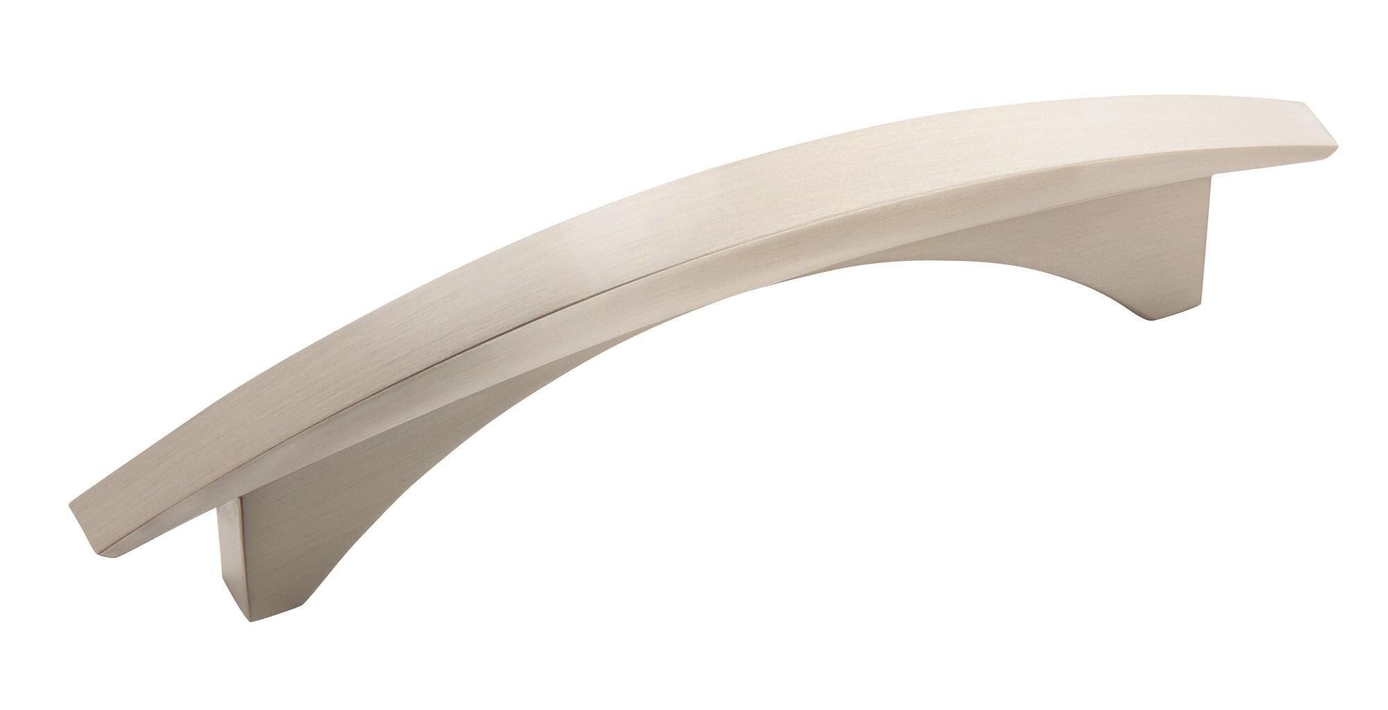 Amerock BP29415G10 Essential'Z 3-3/4-in , 96mm Center to Center Satin Nickel Arch Handle