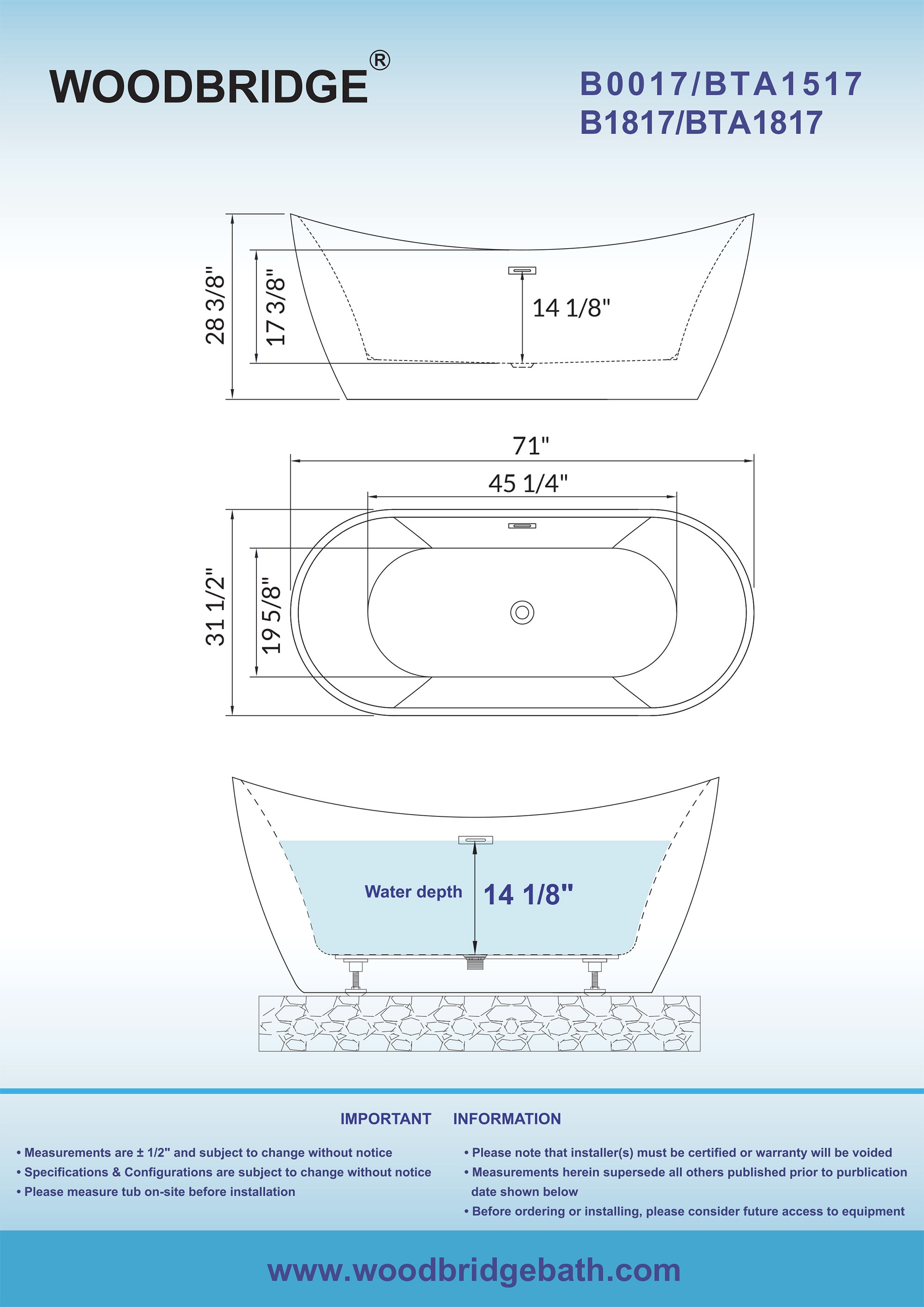 Woodbridge LB291 bathtubs - View #10