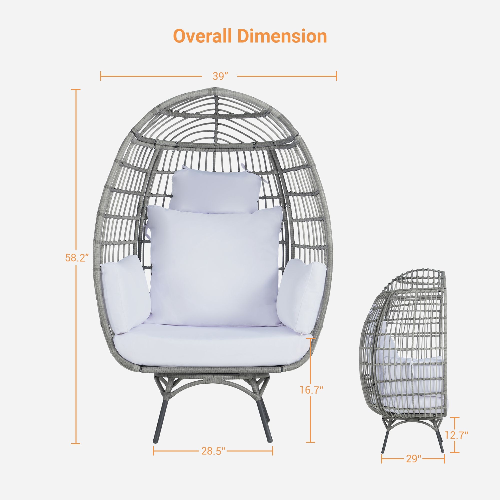 SANSTAR L-RJDC62WT Patio-Chairs - View #2