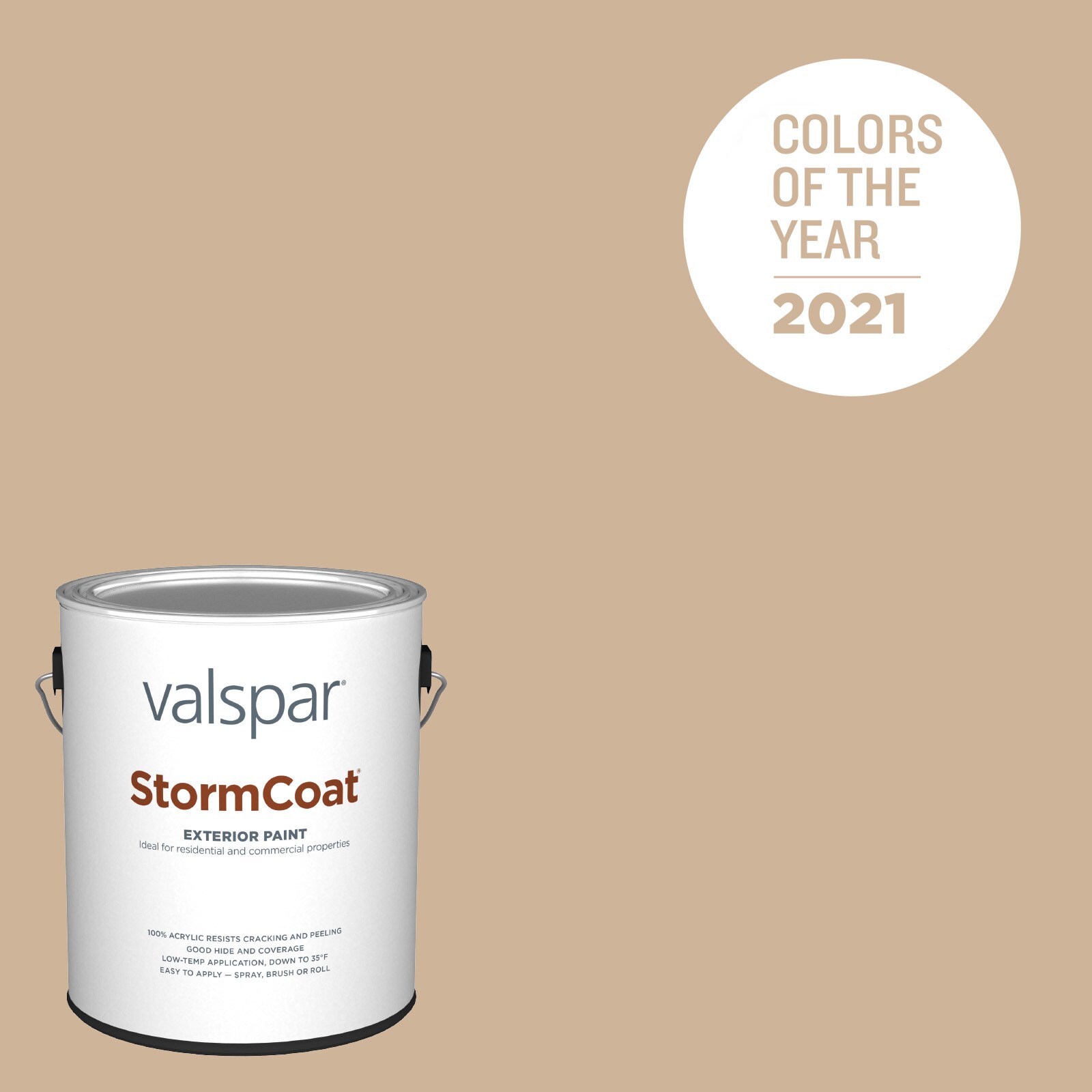 Valspar 2008-8B-147491 Storm Coat Semi-gloss Maple Leaf 2008-8B Latex Exterior ( 1-gallon )