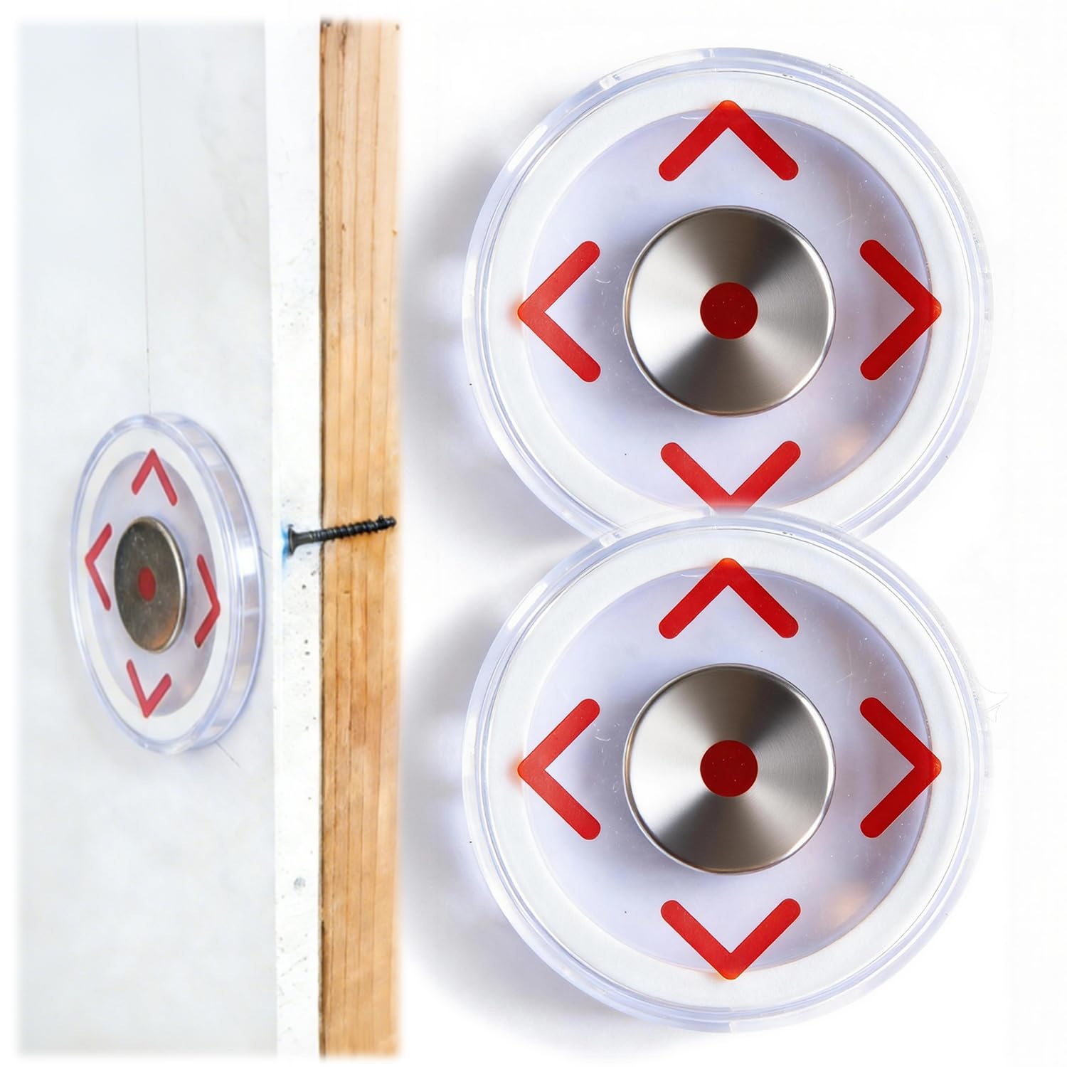 KHKFY  Magnetic Stud Finder Super Magnetism No power cell Required Easy to Use Wall Scanner Magnet Visualized Magnetic Point to Quickly Locate
