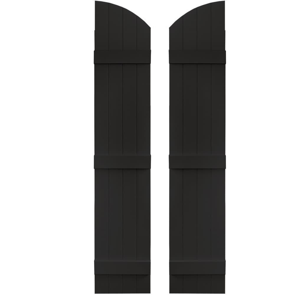 Vantage V5931469002 13.875-in W x 69-in H Black Board and batten Exterior Shutters ( 1 -Pack )