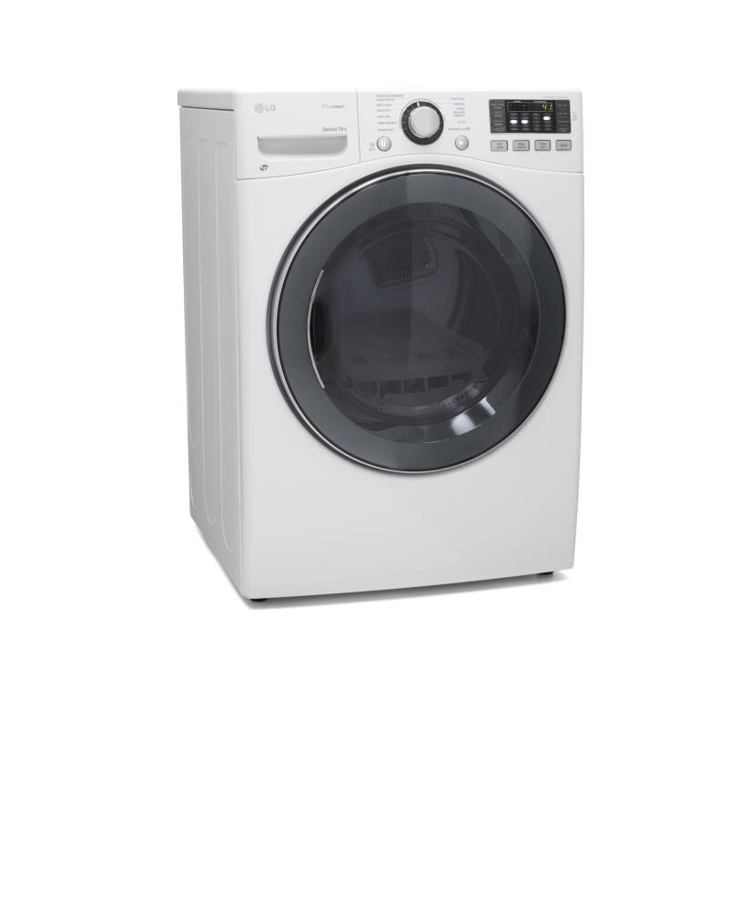 LG 7.4-cu ft Stackable Steam Cycle Electric Dryer (White) at Lowes.com