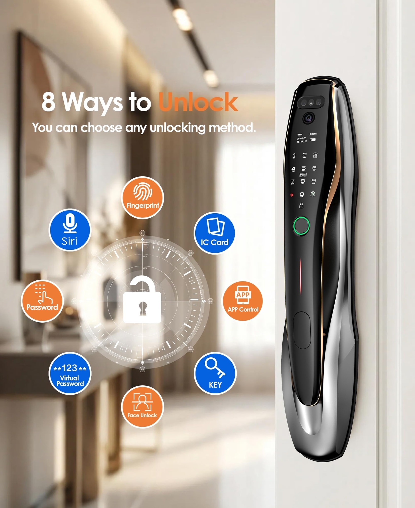 Justincity LJT0804J304 Electronic-Door-Locks - View #3