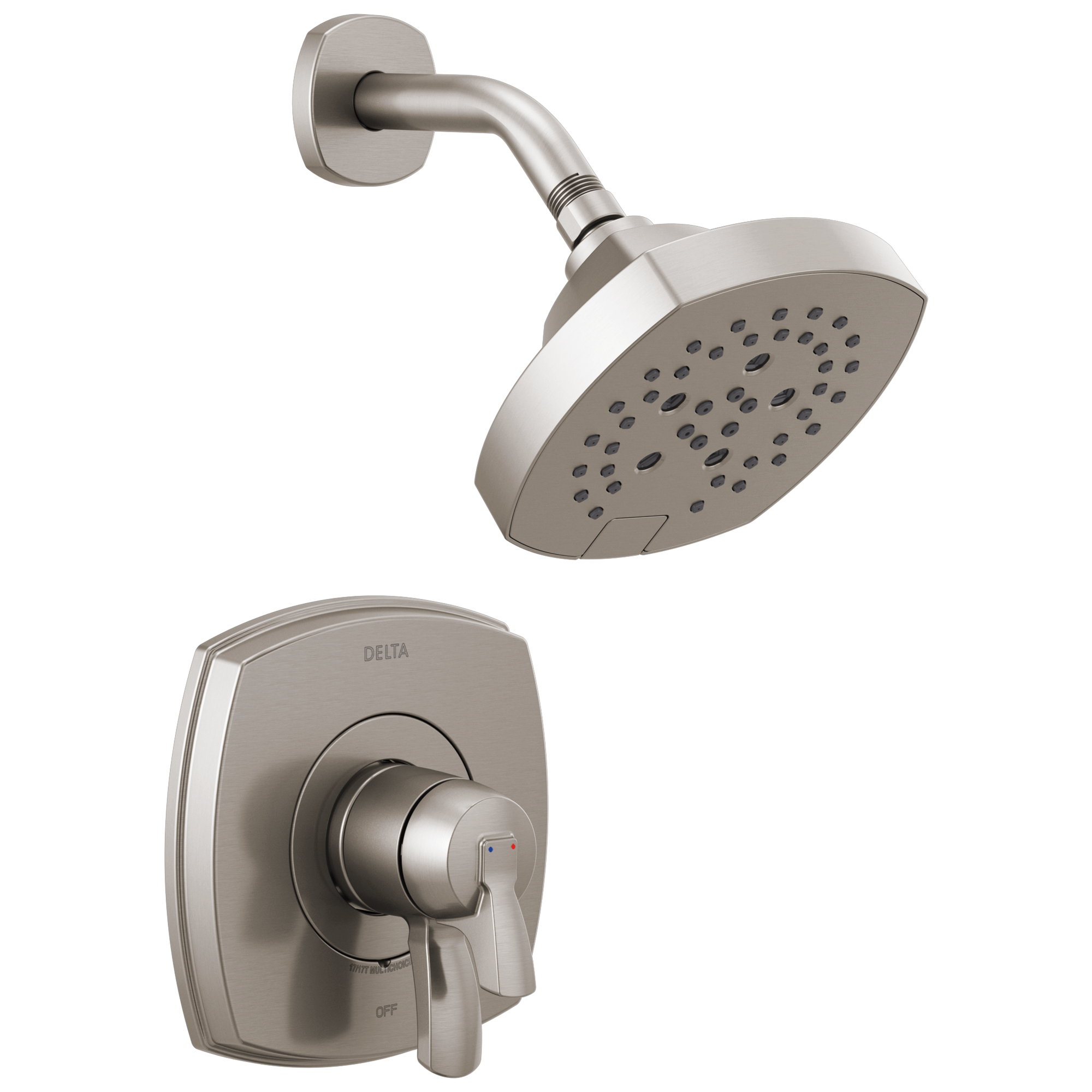 Delta T17276-SS Stryke Stainless 2-handle Multi-function 7.0-Inches Round Shower Faucet