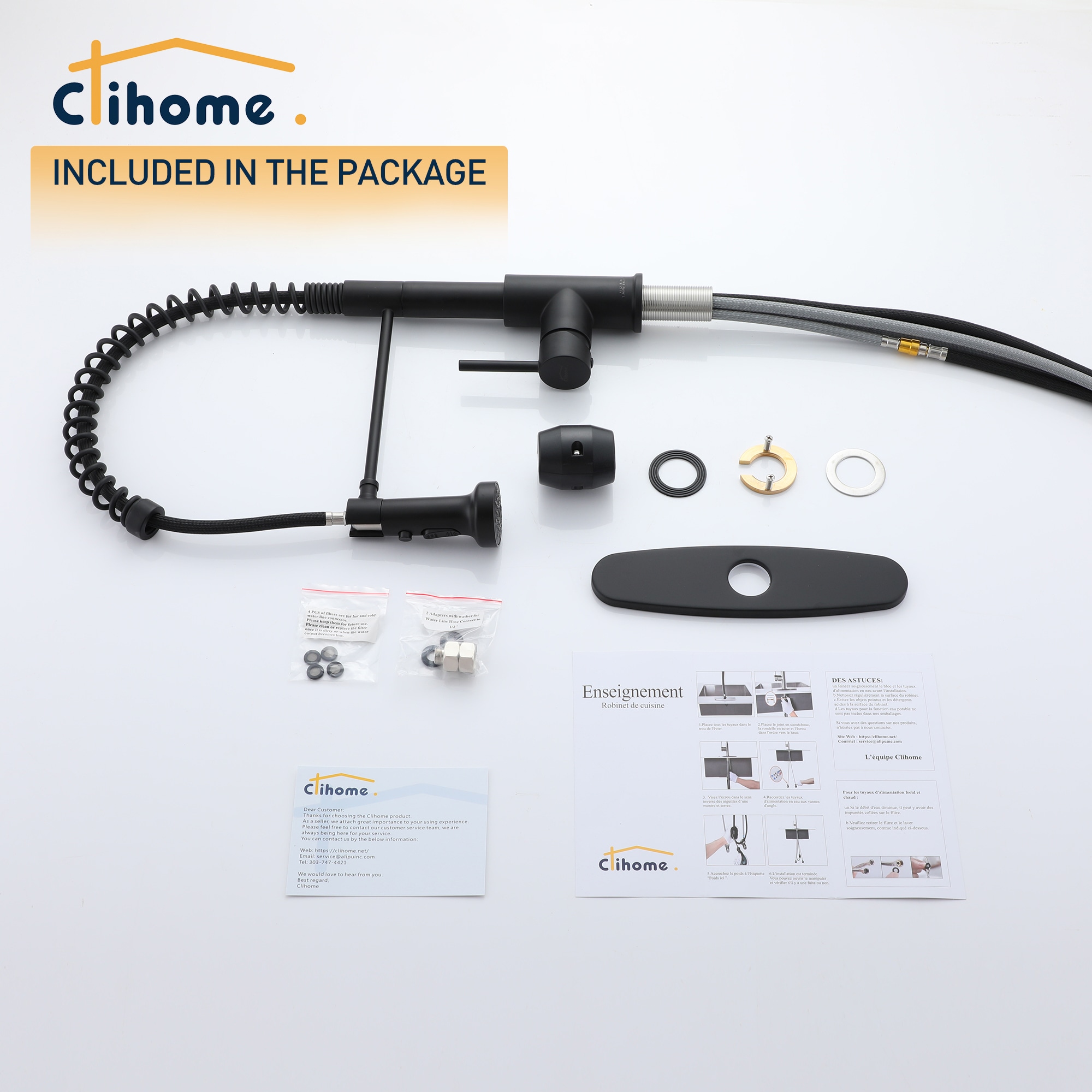Clihome TC-020MB-KF Kitchen-Faucets - View #12