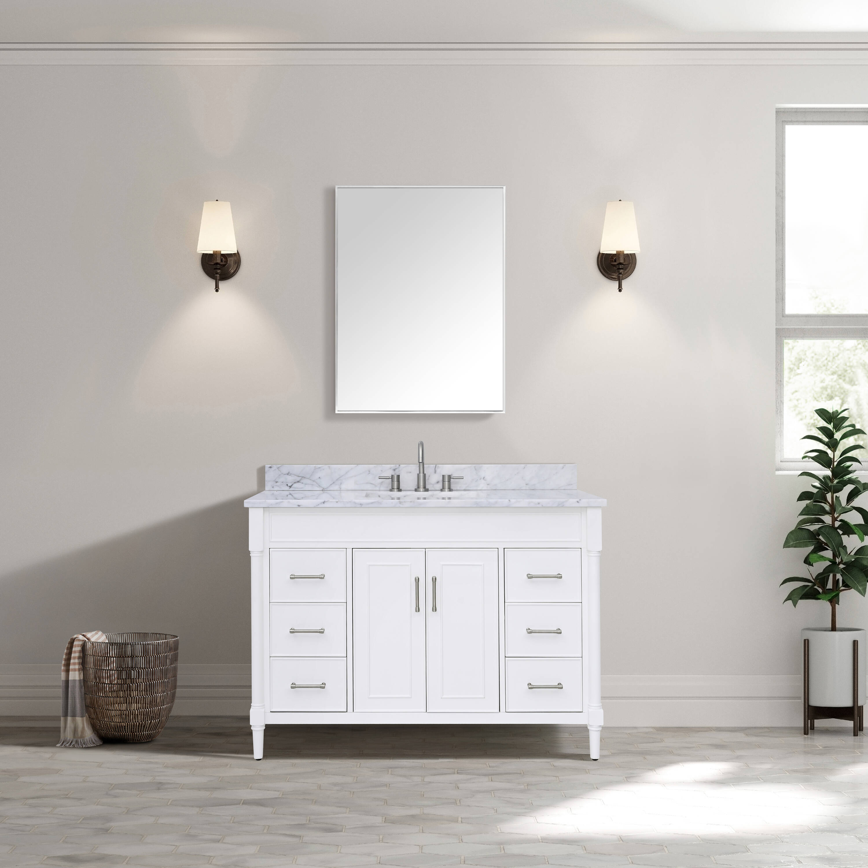 Avanity BRISTOL-VS49-WT-C Bath-Vanity-Combo - View #4