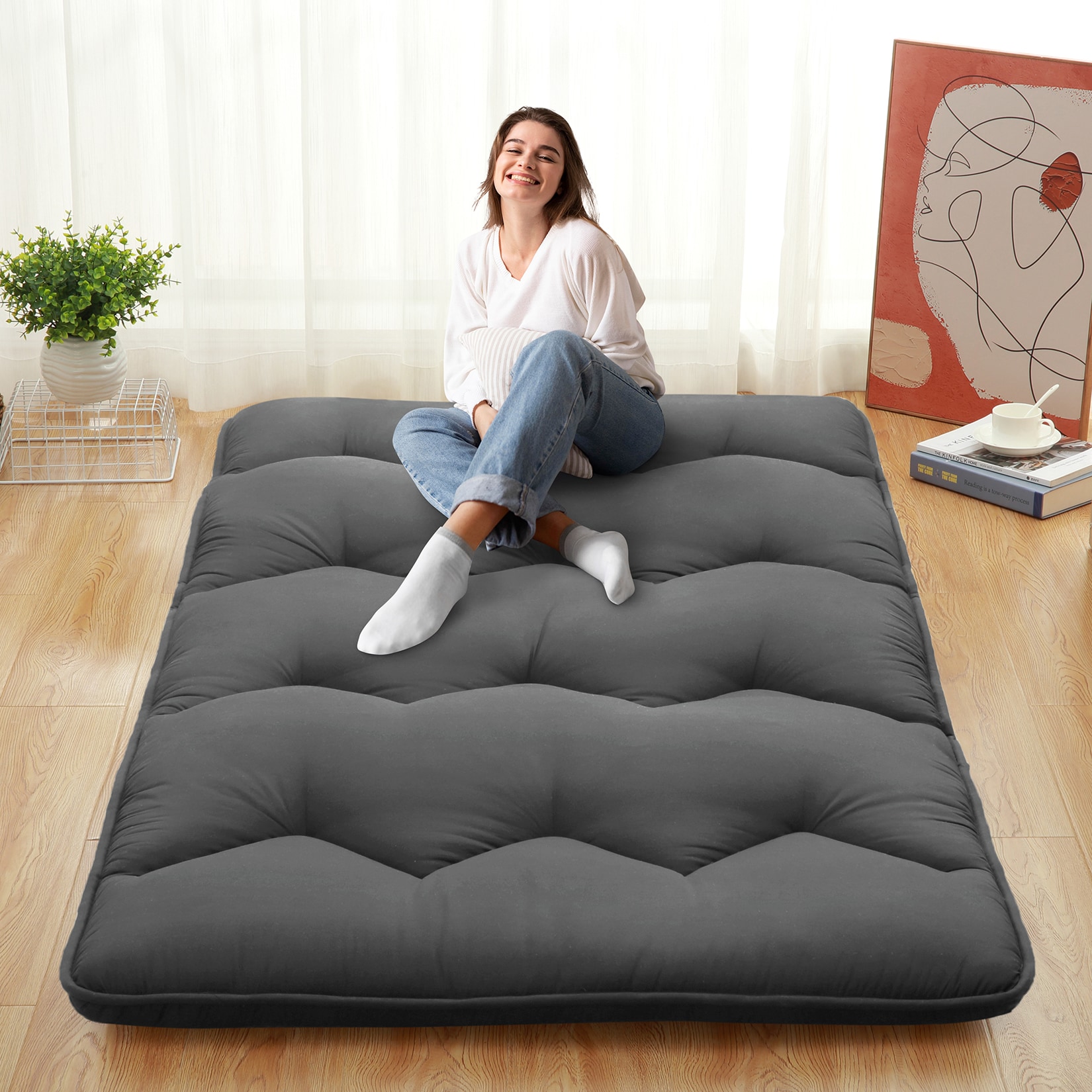 Garvee Japanese Futon Mattress Full Size Foldable Japanese Style