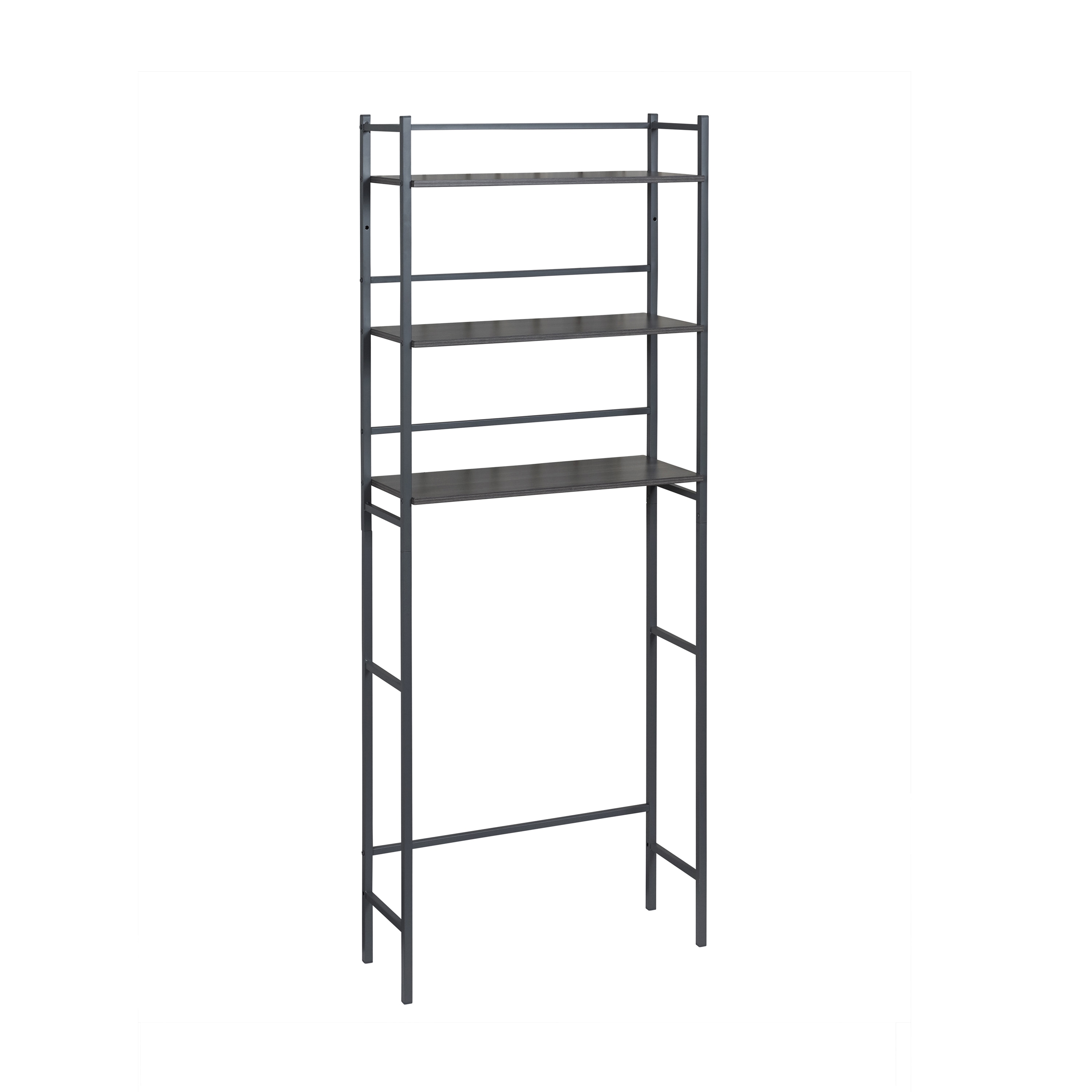 Style Selections 8865GYMV 24-in x 62-in x 9-in Driftwood 3-Shelf Over-the-Toilet Storage