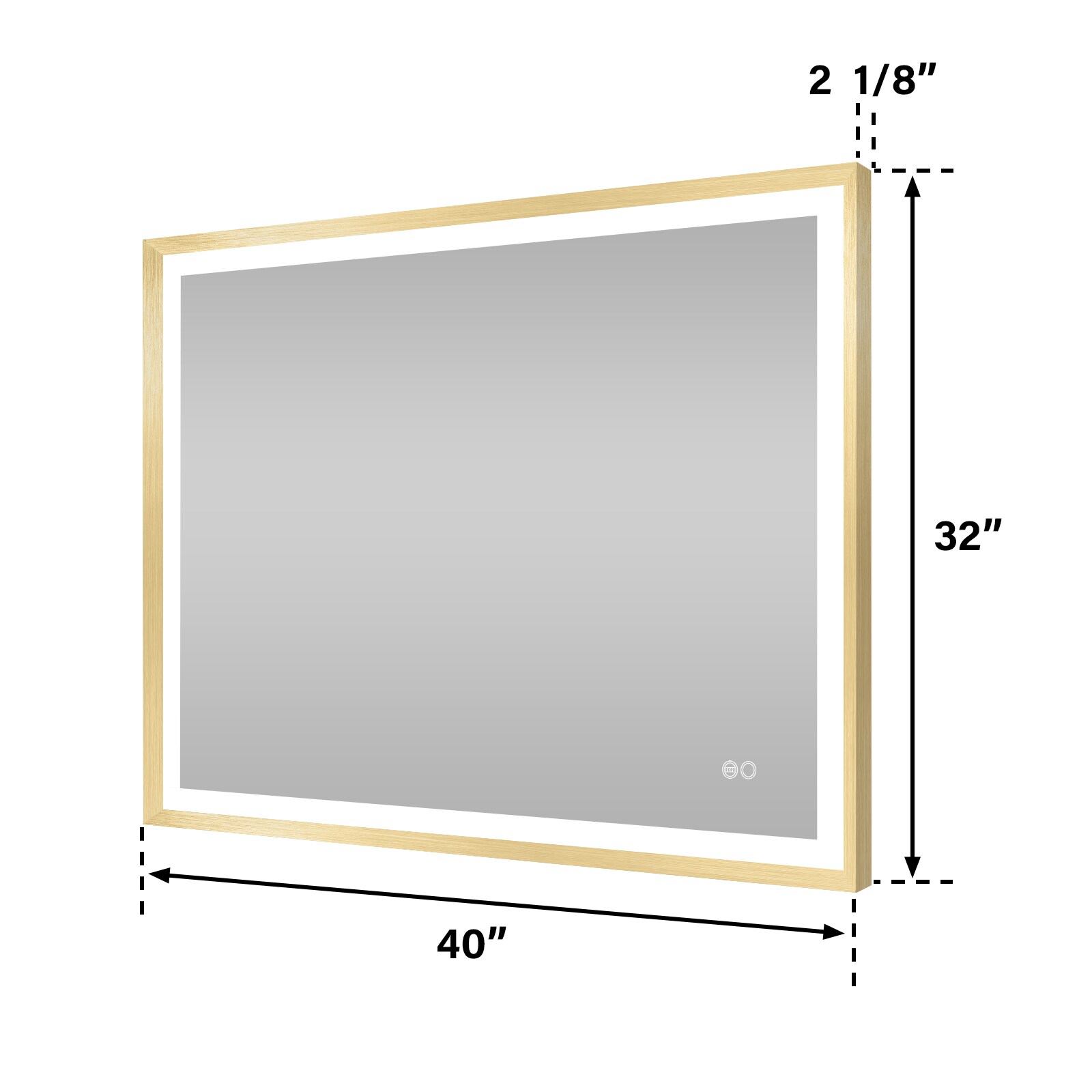Forclover MRE-6F4032GD Framed-Bath-Mirrors - View #20