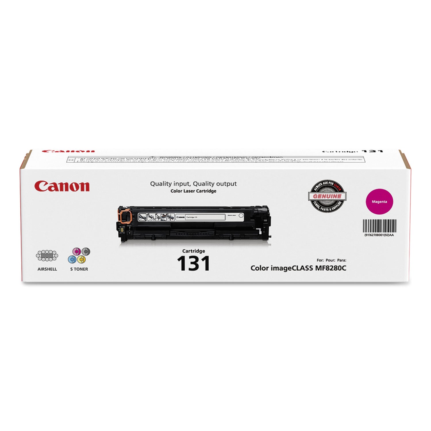 Canon 6270B001 (CRG-131) Toner 1500 Page-Yield Magenta #6270B001