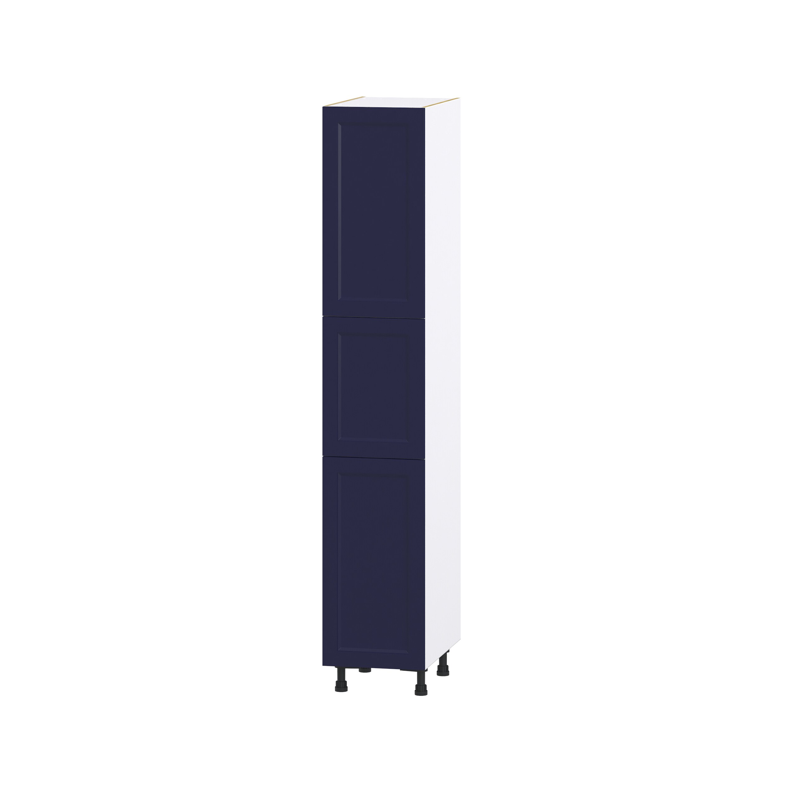 Hugo&Borg DST152484.5(L/R)-LO Lorette 15-in W x 84.5-in H x 24-in D Navy Blue Pantry Fully assembled Cabinet (Recessed Panel Shaker)
