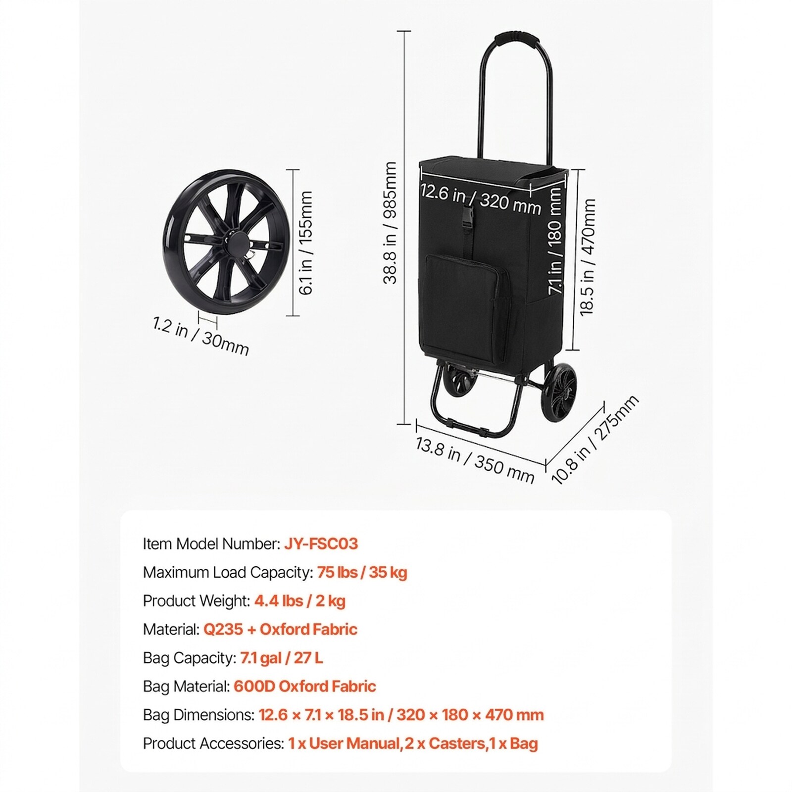 GIVIMO ZMLW014GIVSS3356 Shopping-Carts - Thumbnail View #3
