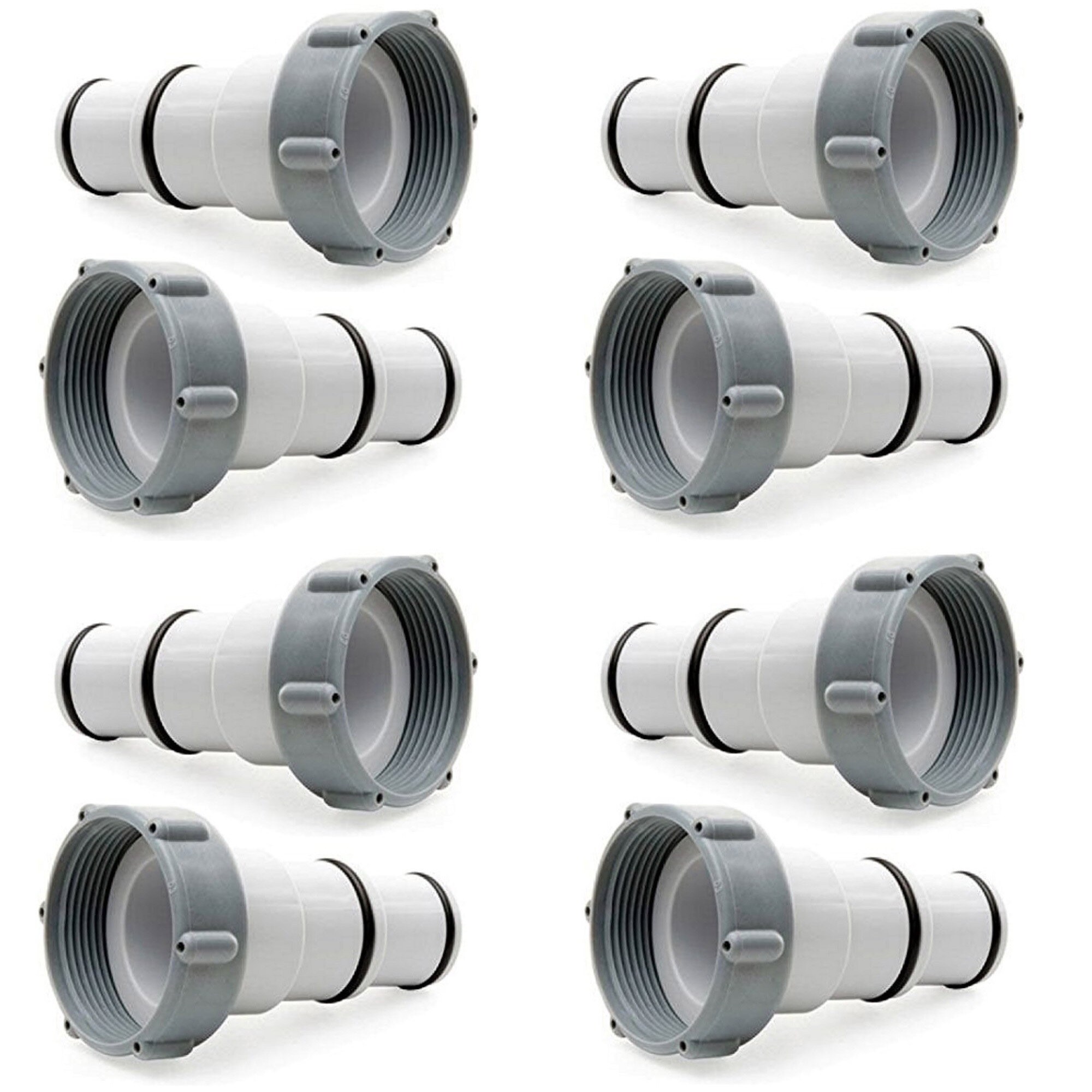 Intex 177196  Replacement Hose Adapter with Collar for Threaded Connection Pumps (4 Pack)