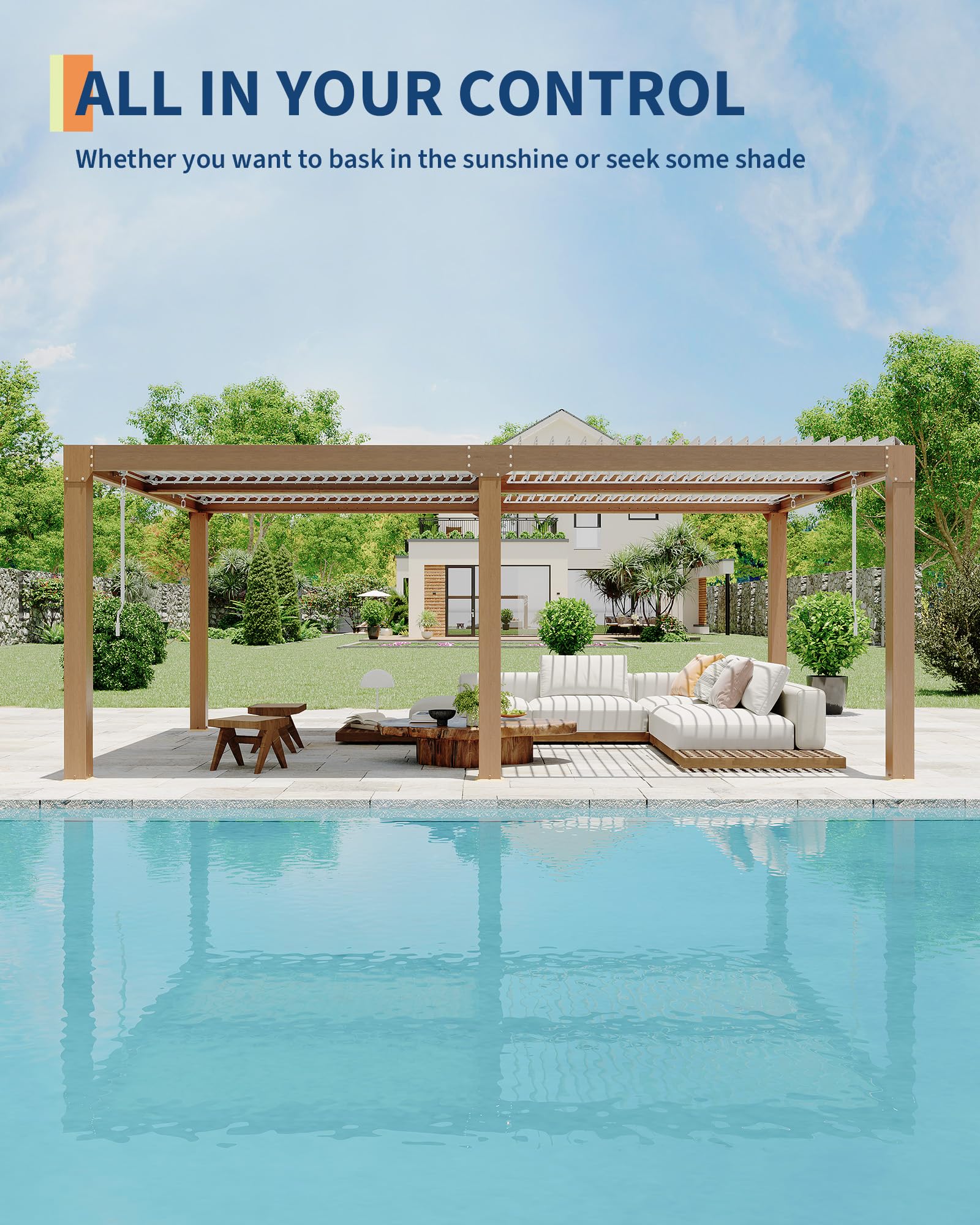 GarveeLife YXY01P5R7T9Y1U3 Wood-Resin-Gazebos - View #2
