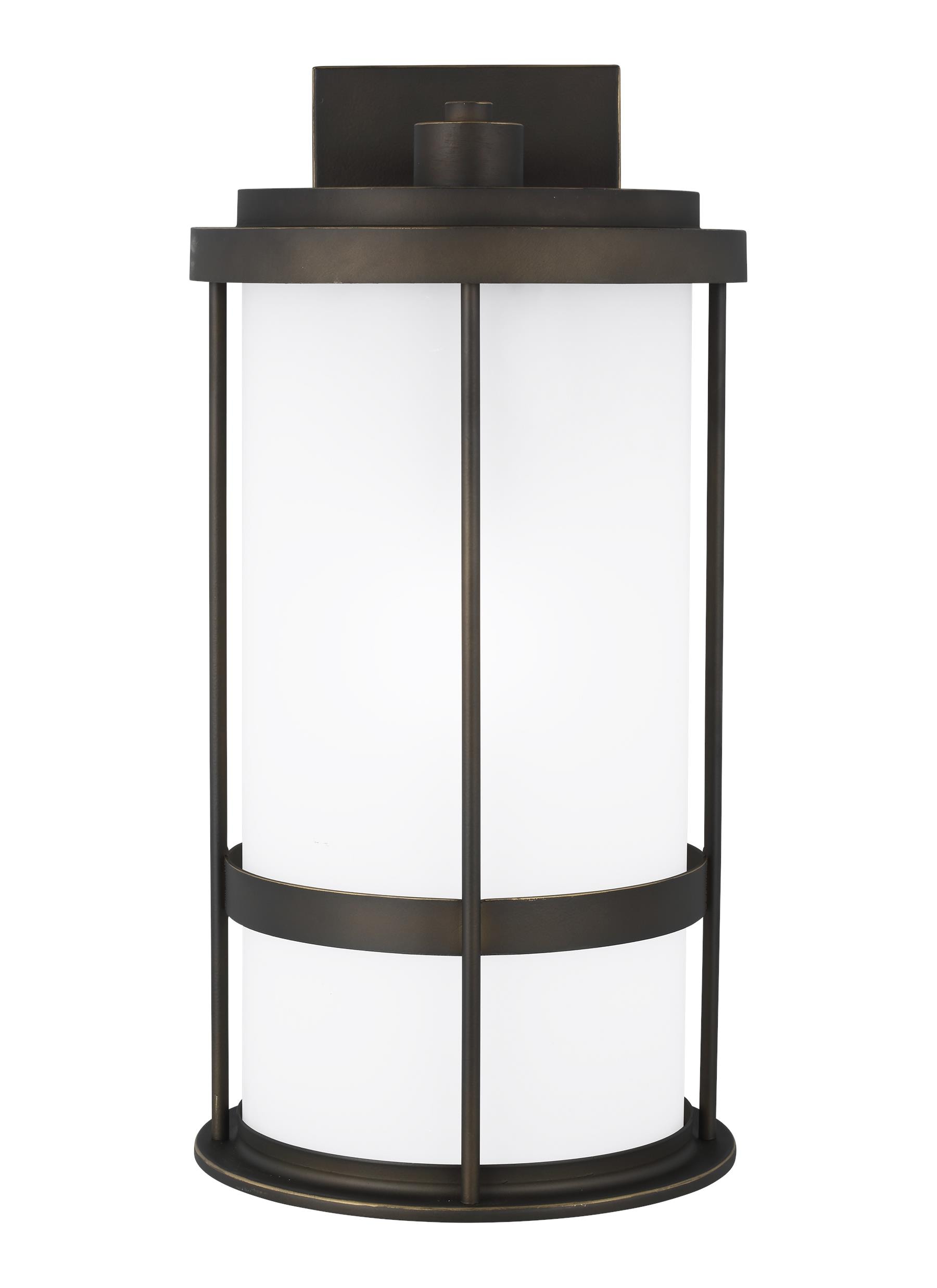 Generation Lighting 8790901D-71 Wilburn 1 -Light 20-in H Antique Bronze Hardwired Dark Sky Outdoor Wall Light