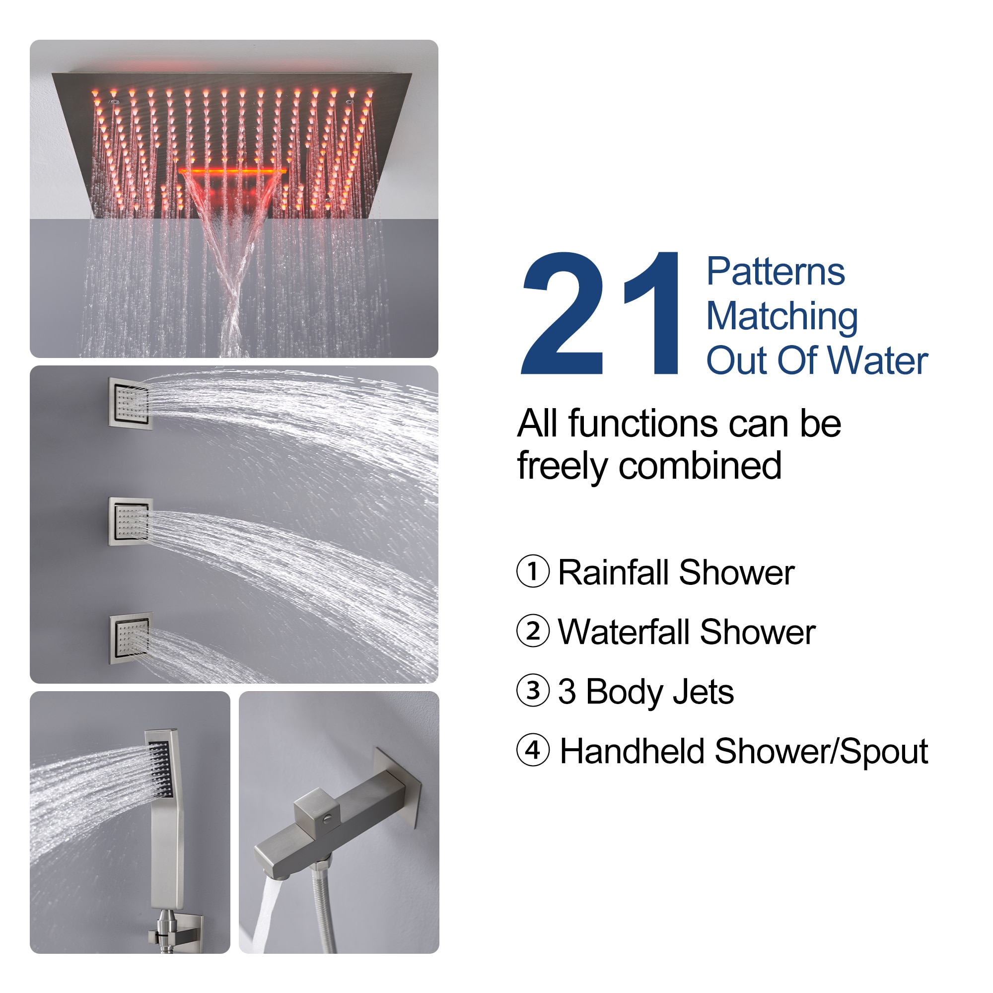 CASAINC WE-SS11MB Showerhead-Bar-Panels - View #10