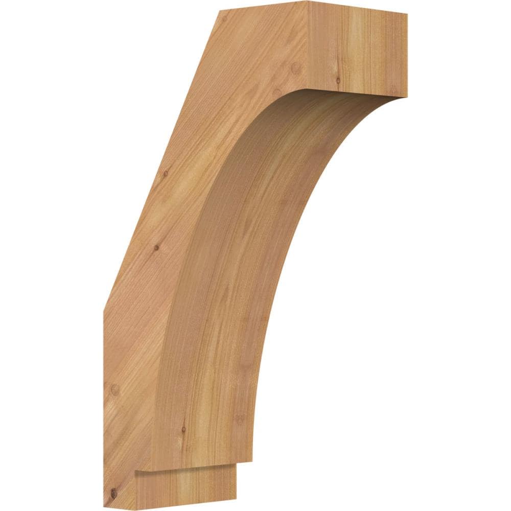 Ekena Millwork BRC06X10X18IMP00SWR 5-1/2-in x 10-in x 18-in Western Red Cedar Unfinished Wood Imperial Smooth Knee Brace