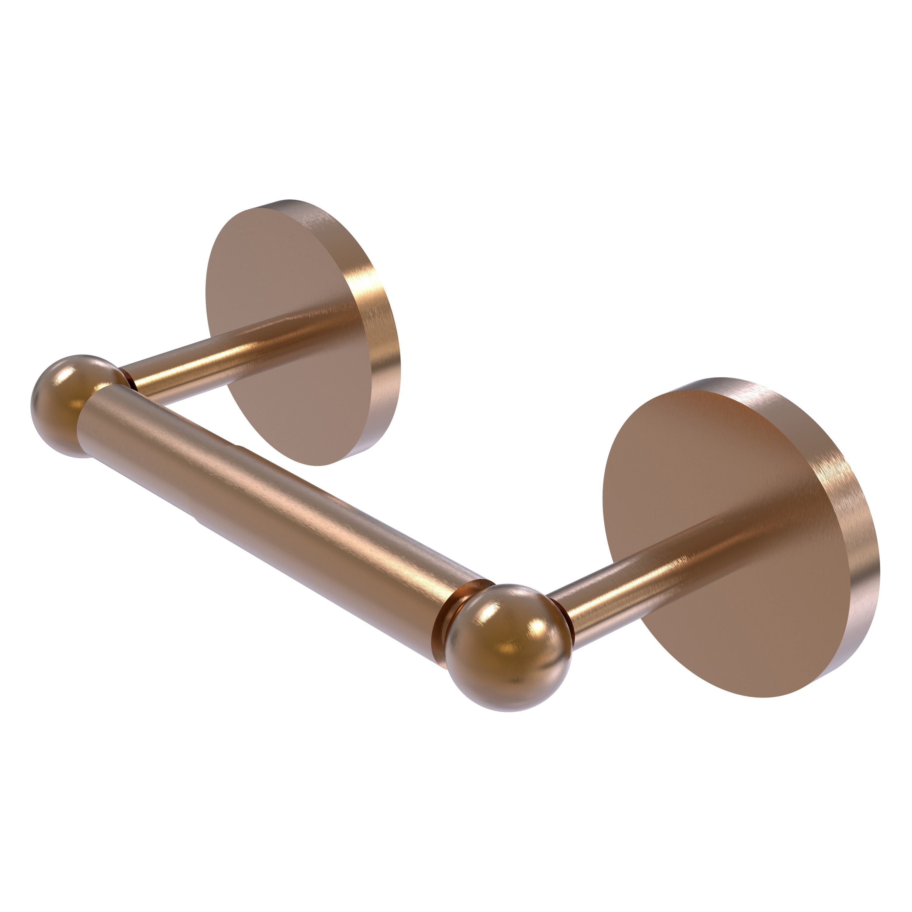 Allied Brass 1024-BBR Skyline Brushed Bronze Wall mount Double post Toilet Paper Holder 1 -Rolls with Storage