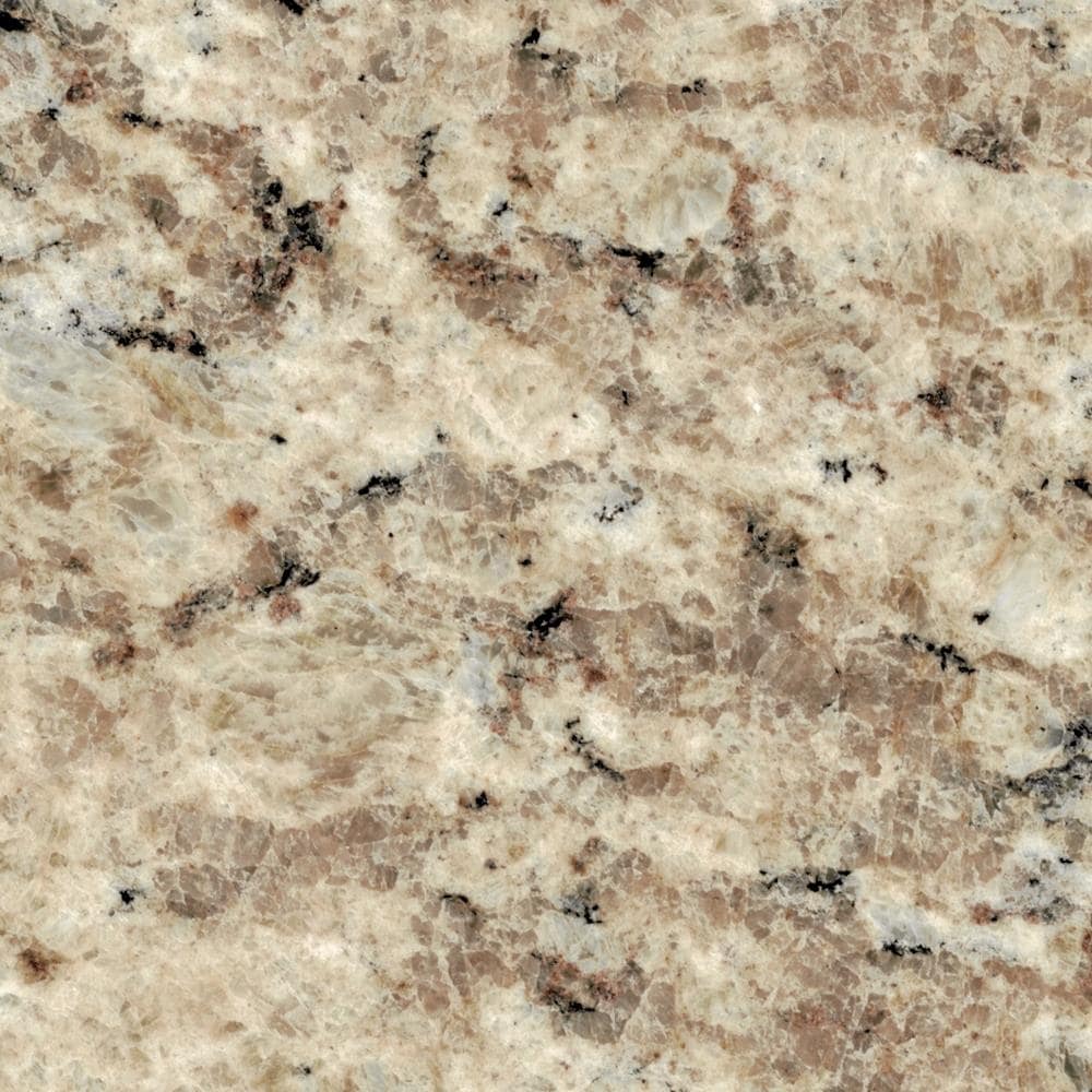 Transolid 61-in Giallo Ornamental Granite Double Sink Bathroom Vanity Top