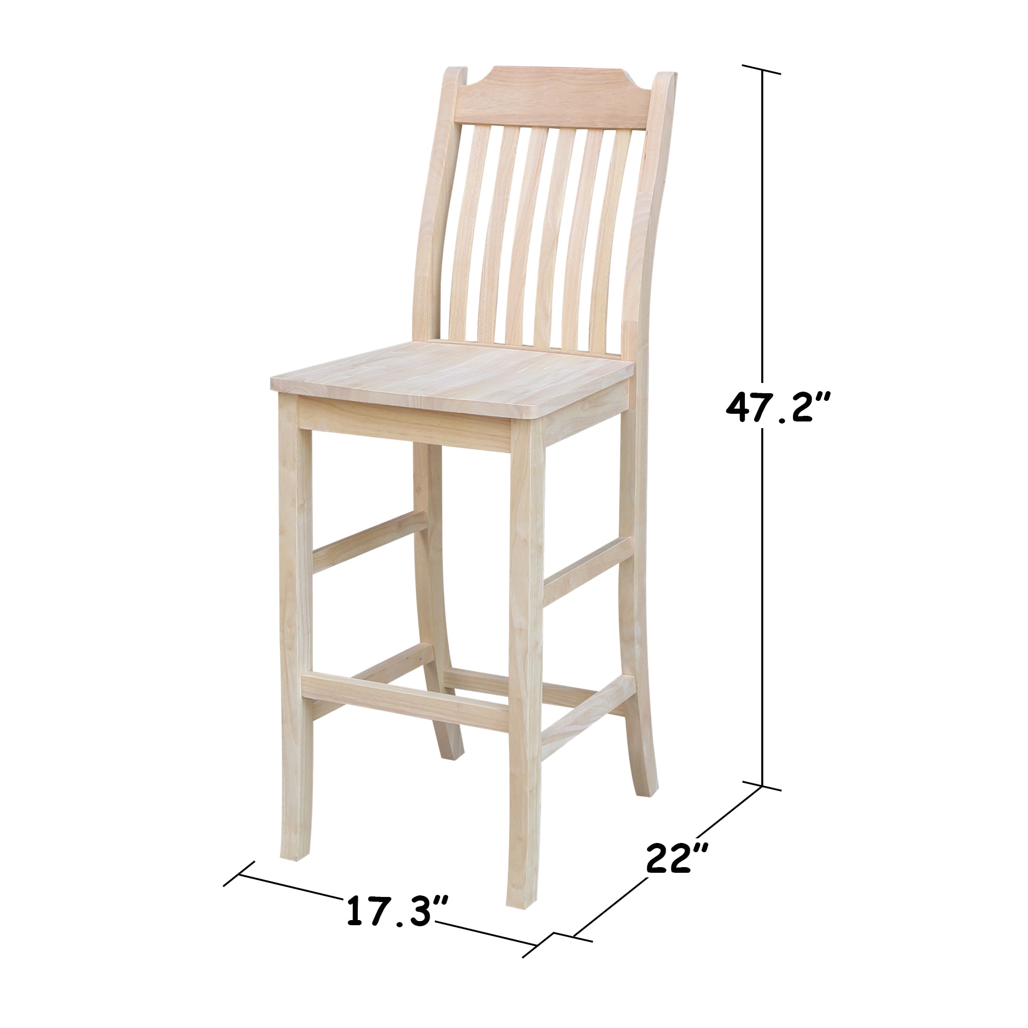 Unfinished bar best sale stools lowe's