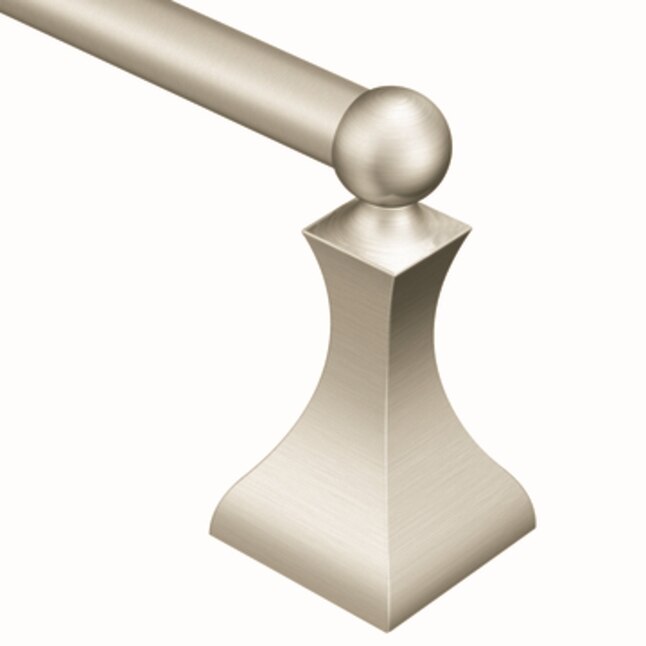 Moen Retreat 18-in Brushed Nickel Wall Mount Single Towel Bar Moen Retreat 18-in Brushed Nickel Wall Mount Single Towel Bar