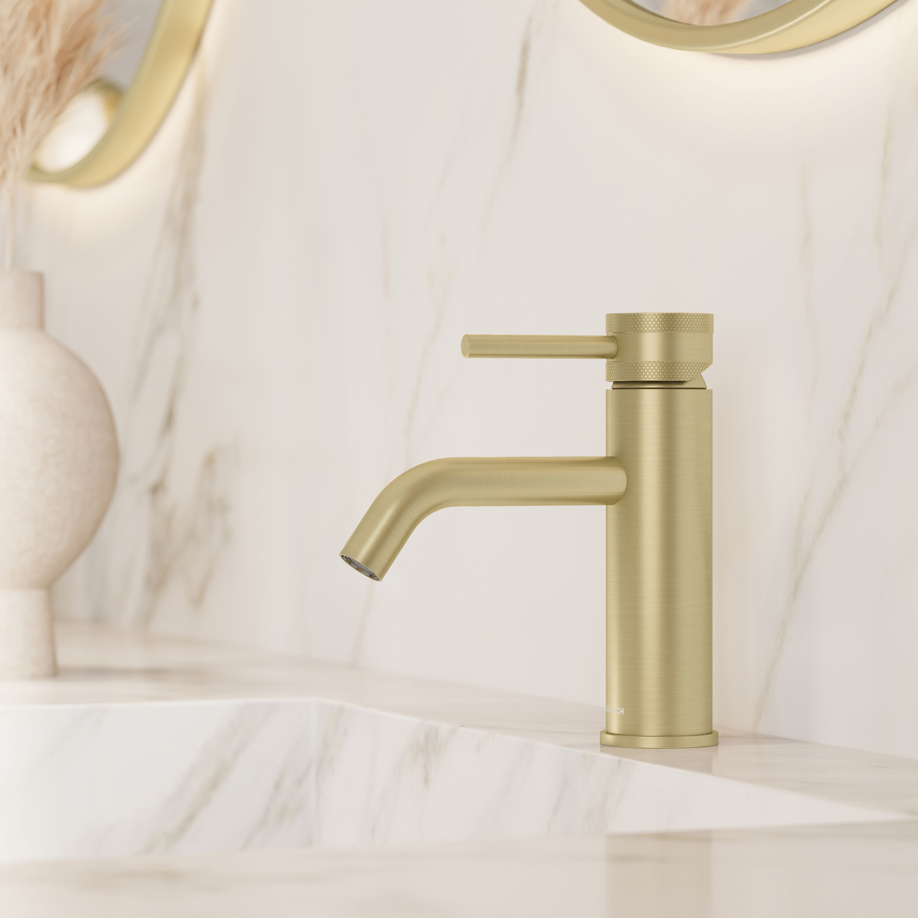 CRANACH - ANGELSEY Zirconium Gold Single-Hole One-Handle Residential Bathroom Sink Faucet