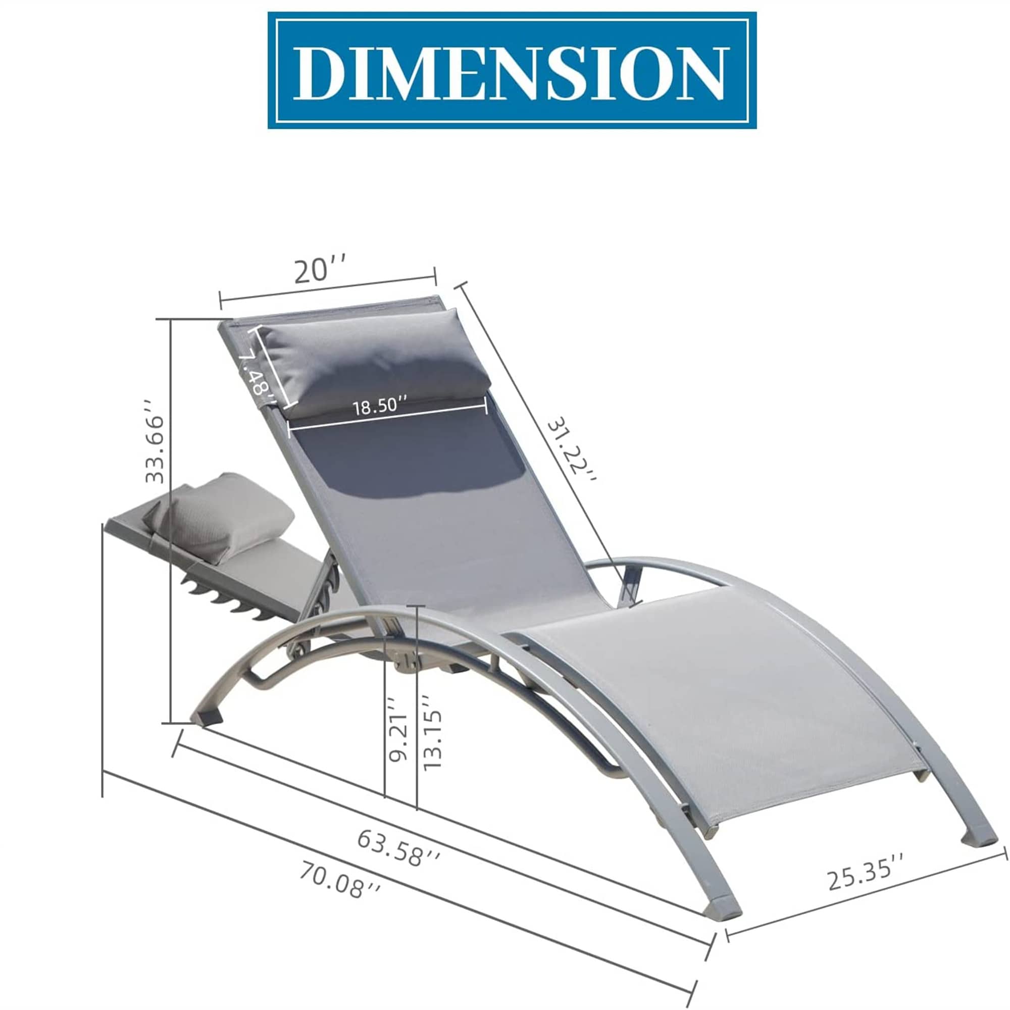 WELLFOR DOGN70508GR-2 Patio-Chairs - View #6