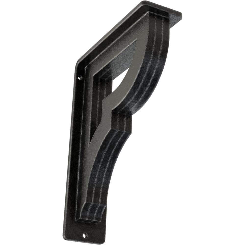 Ekena Millwork BKTM02X05X08TBRAPW Bradford 5.5-in x 2-in x 8-in Gray Wrought iron Mounting bracket