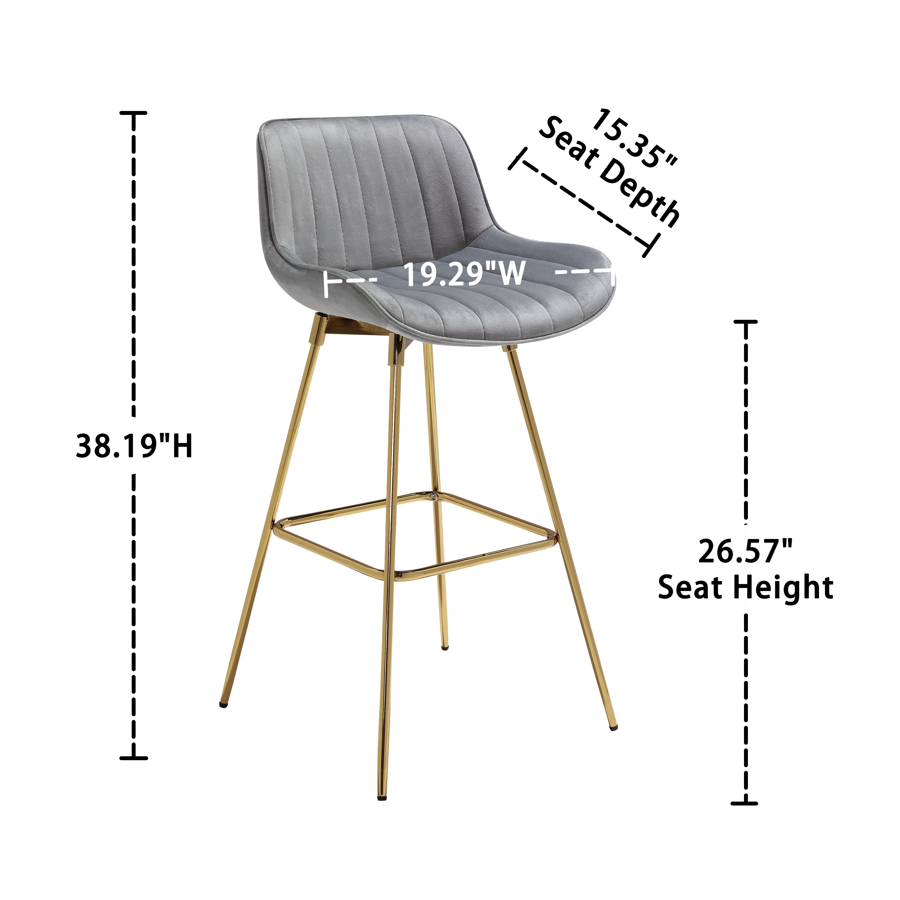 Art Leon BS012-GRAY stools - View #12