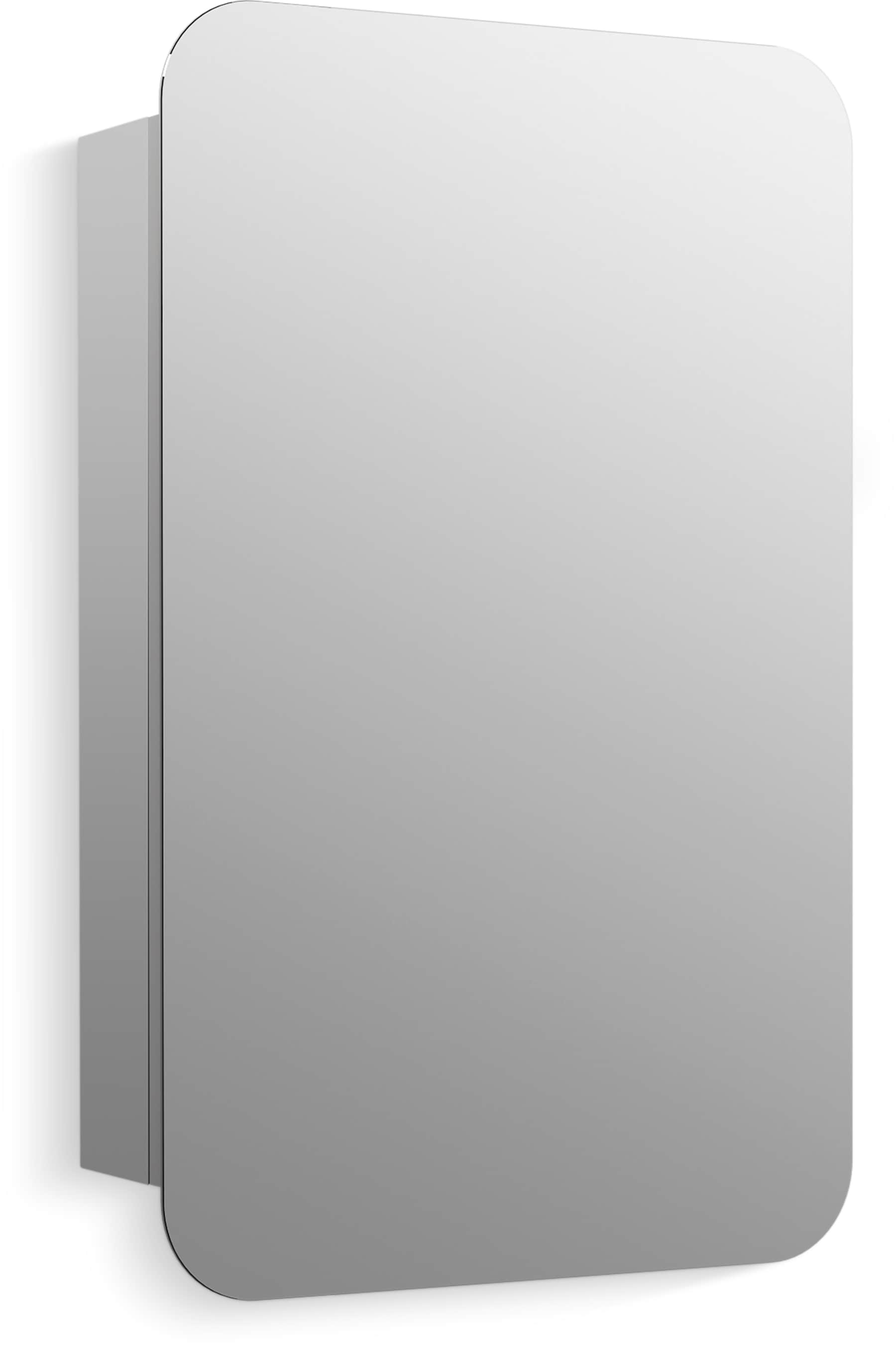 KOHLER 56150-NA Embark 20-Inches x 31-Inches Surface/Recessed Mount Anodized Aluminum Mirrored Rectangle Soft Close Medicine Cabinet