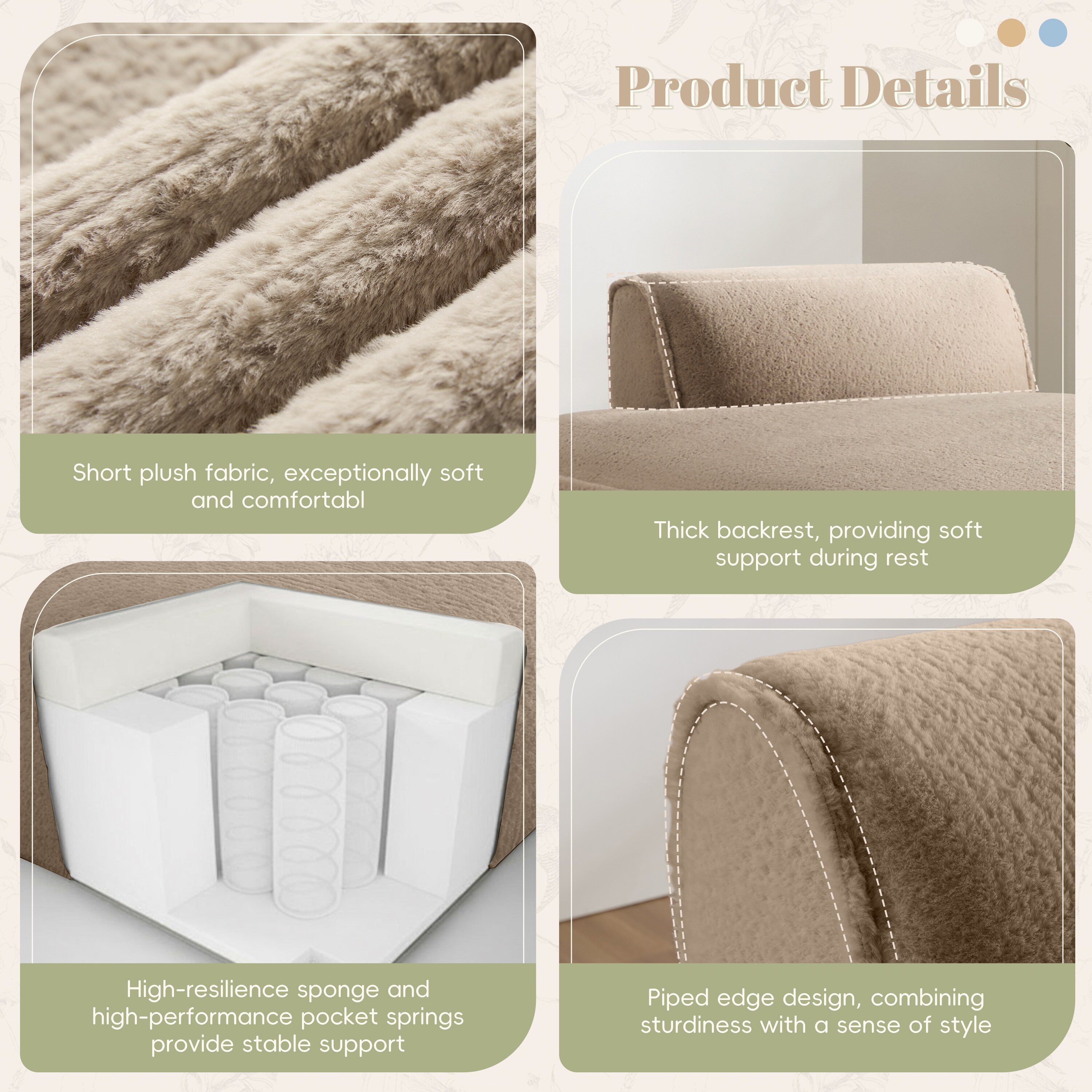 ModernLuxe N723P272383D Sofas-Loveseats - View #5