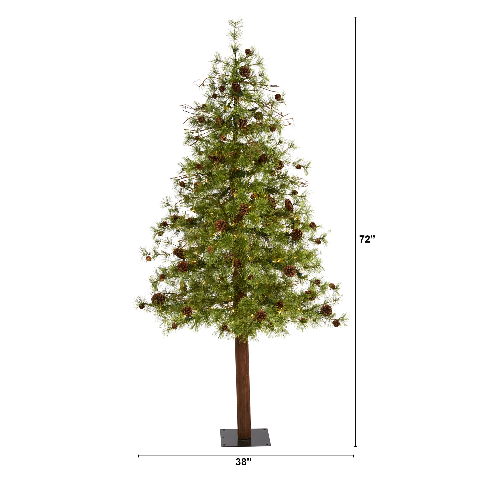 Nearly Natural T1434 Artificial-Christmas-Trees - View #3