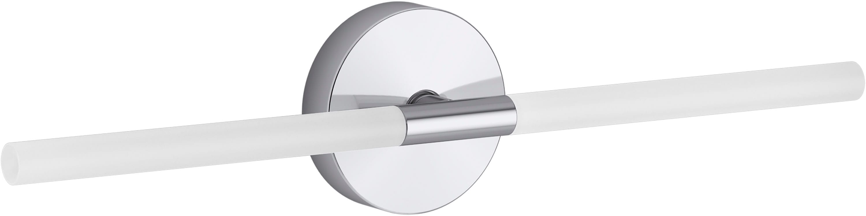 Components Polished Chrome 24" LED Dimmable Sconce with Frosted Glass