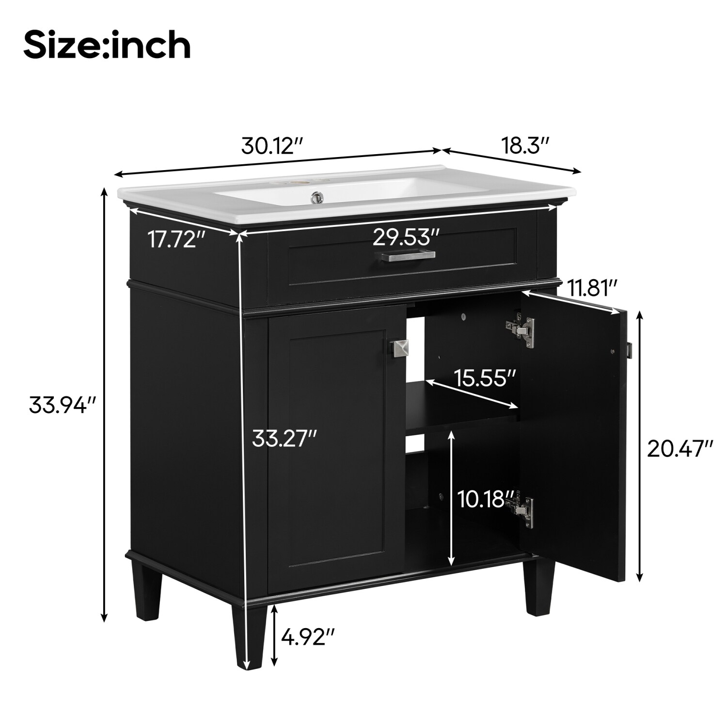 Streamdale Furniture N729P173380B Bath-Vanity-Combo - View #8