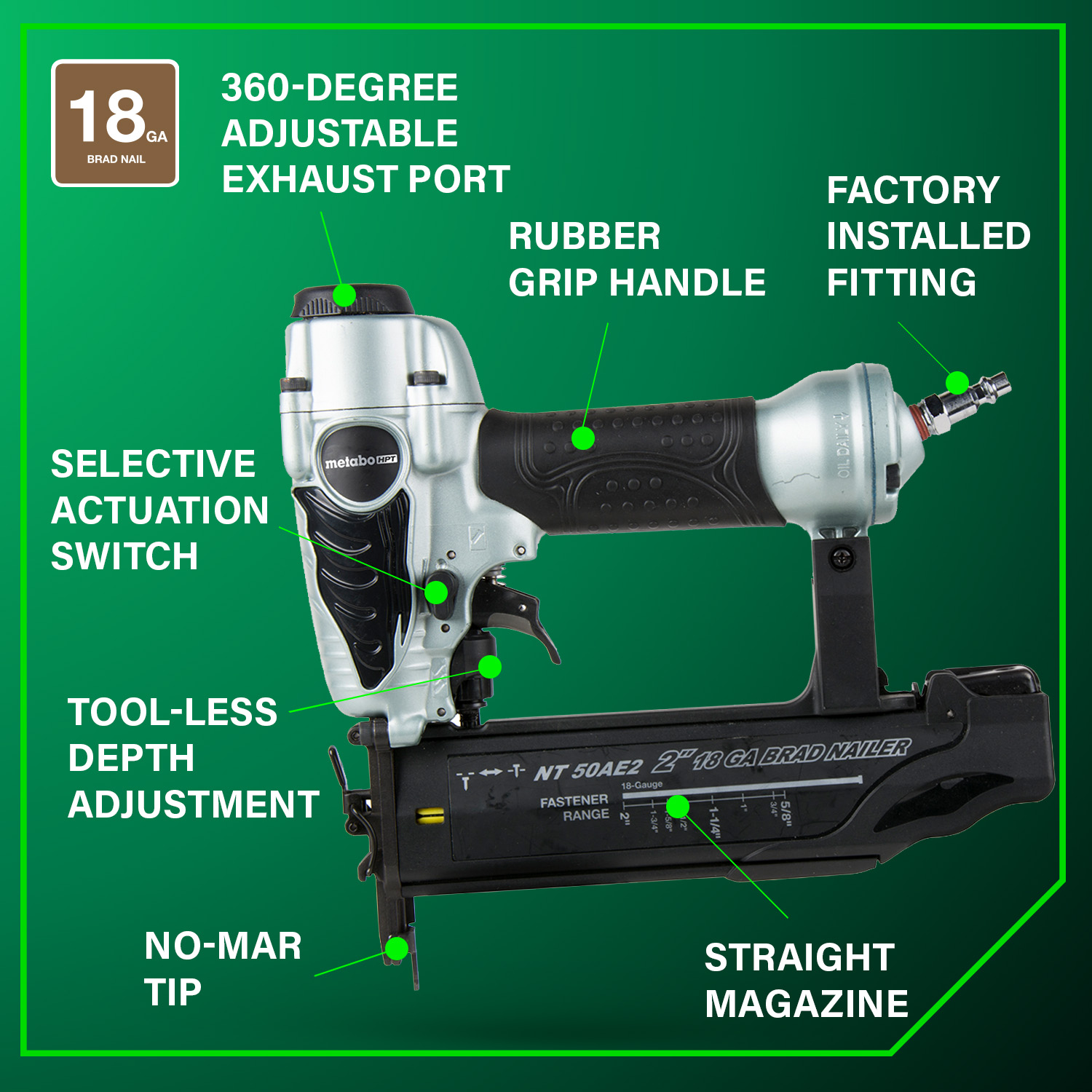Metabo HPT NT50AE2M Brad-Nailers - View #9