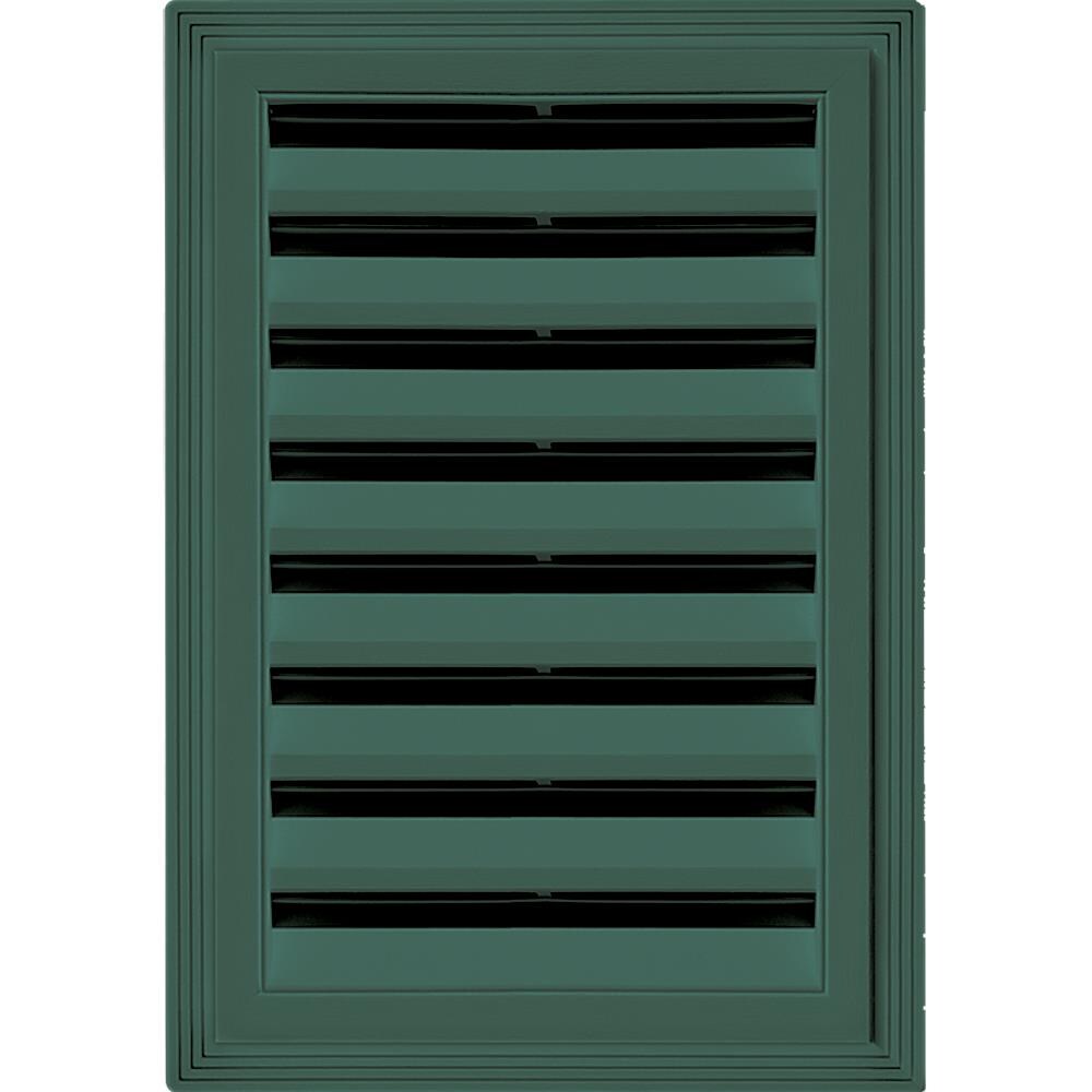 Builders Edge 14 In X In Forest Green Rectangle Vinyl Gable Vent In The Gable Vents Department At Lowes Com