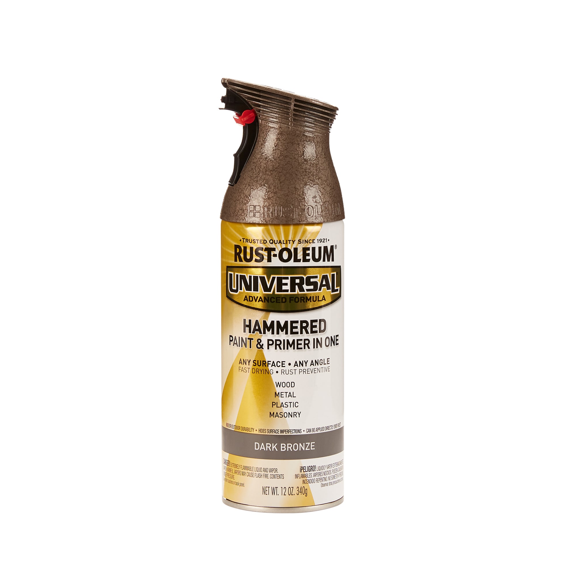 Rust-Oleum Universal Gloss Dark Hammered Spray Paint and Primer In One (NET WT. 12-oz) in the Spray department at Lowes.com