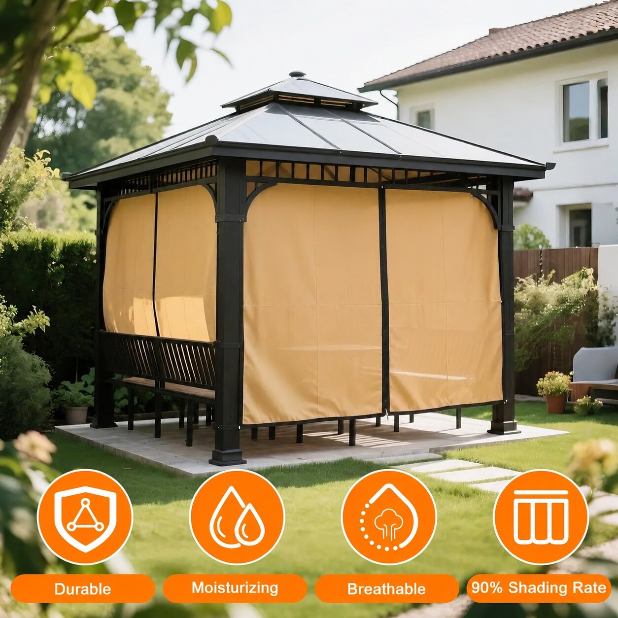 Adrinfly LAD0711D067 Shade-Sails-Fabric - View #2