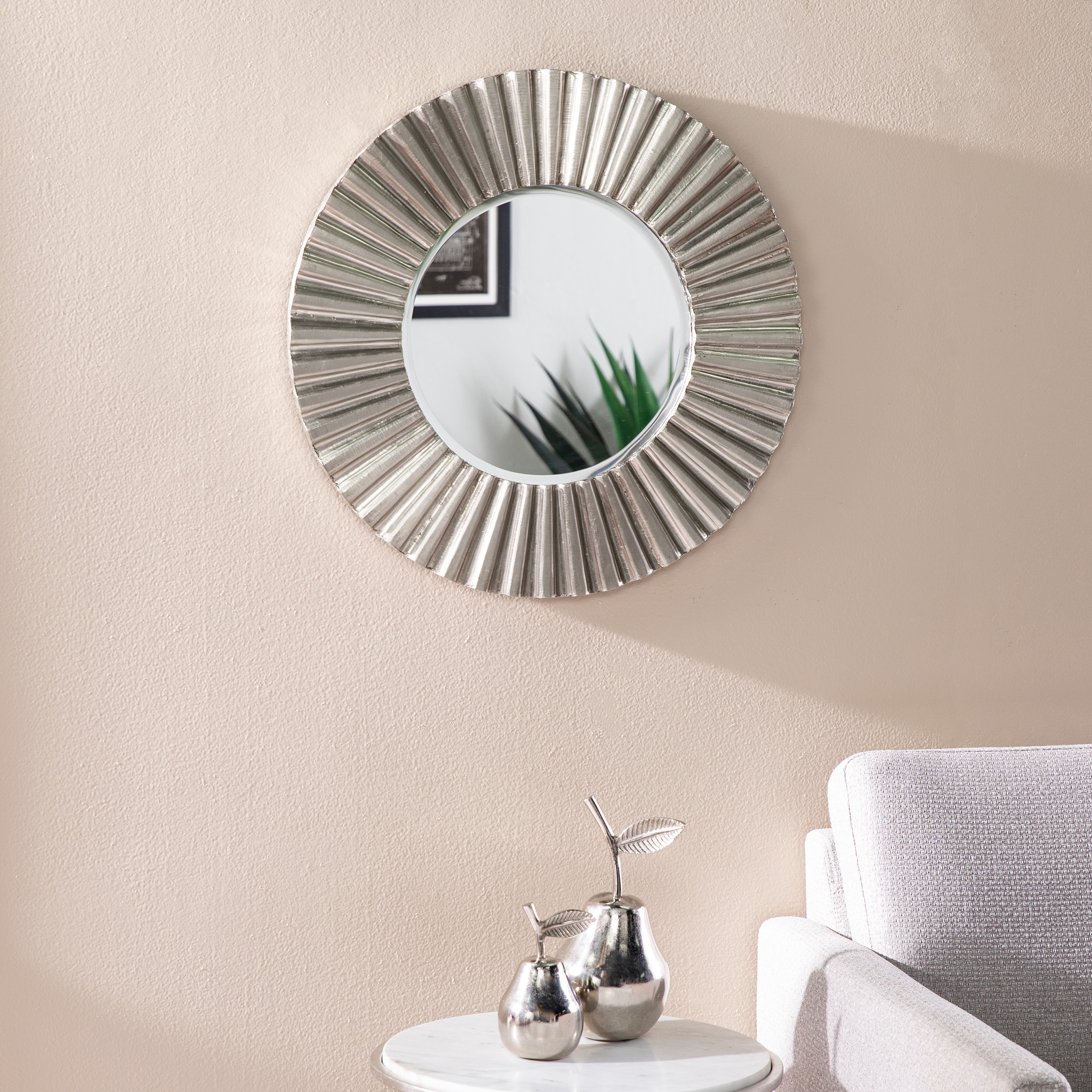 SEI Furniture Hessmer Round Decorative Mirror