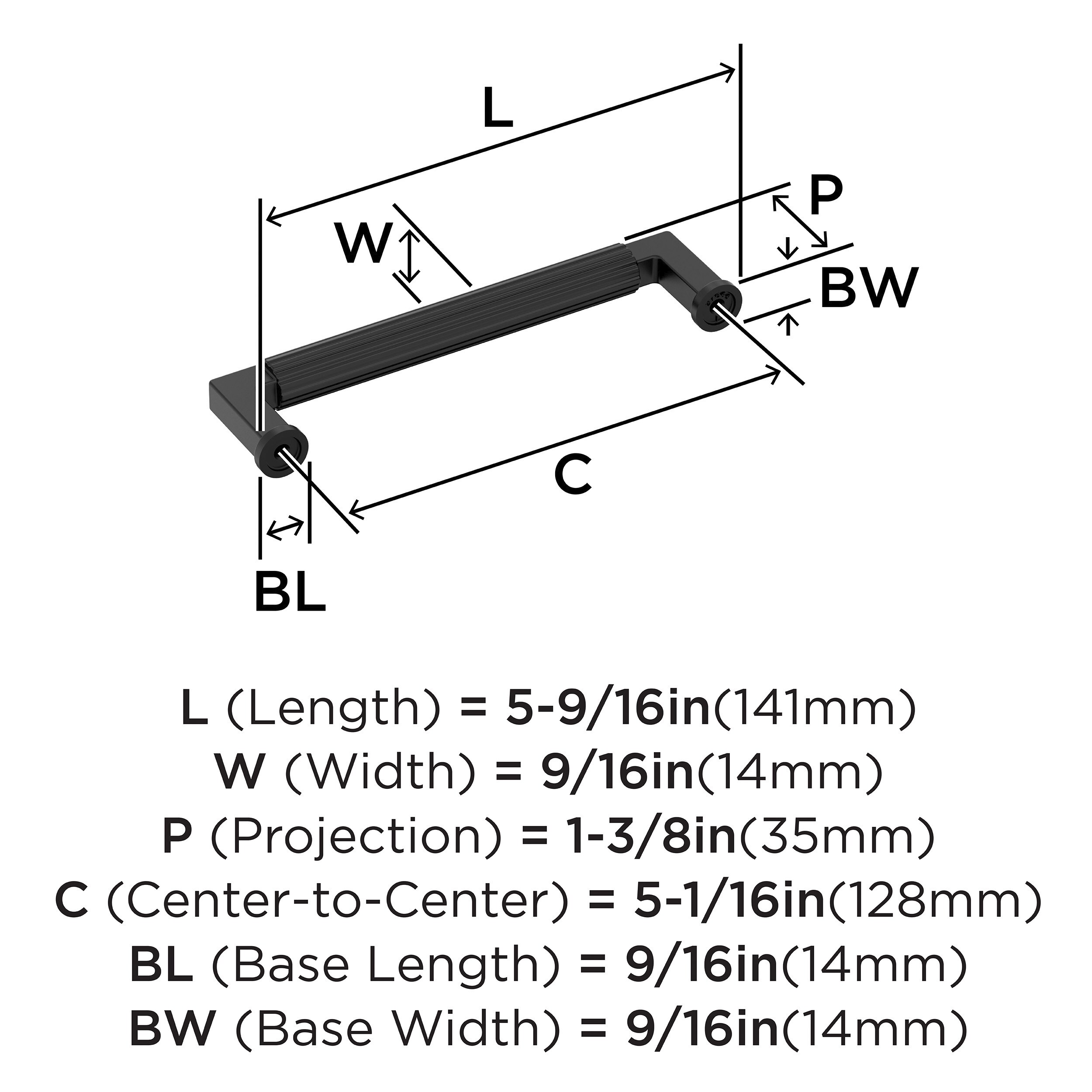 Amerock BP37644MB Cabinet-Pulls - View #4