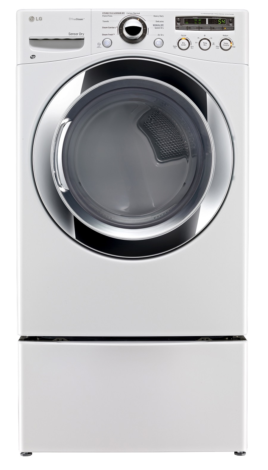 LG EasyLoad Smart Wi-Fi Enabled 7.3-cu ft Smart Gas Dryer (White