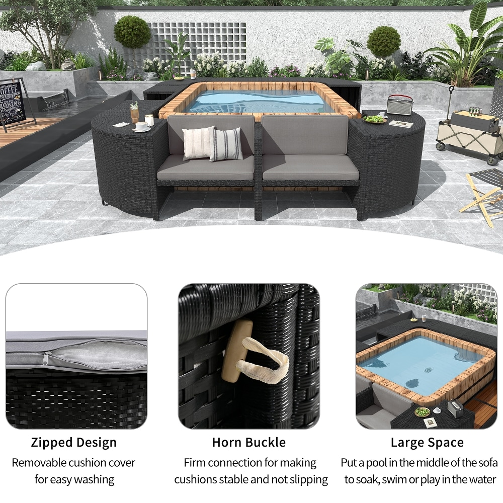Fresh Spaces LS-SZ000070AAE Patio-Sofas-Daybeds - View #5