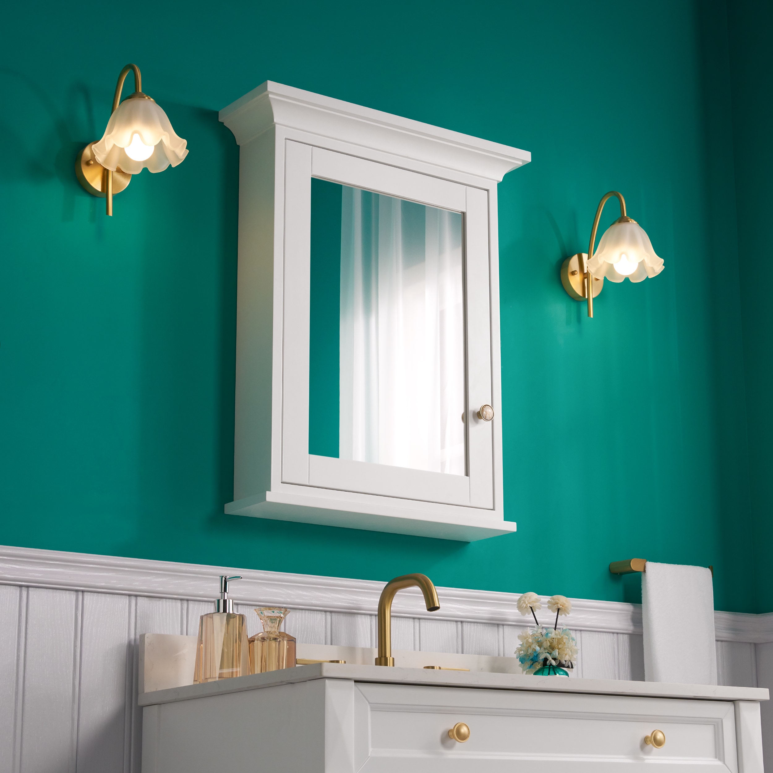 WELLFOR E2430MCL-WT Bathroom-Medicine-Cabinets - View #3