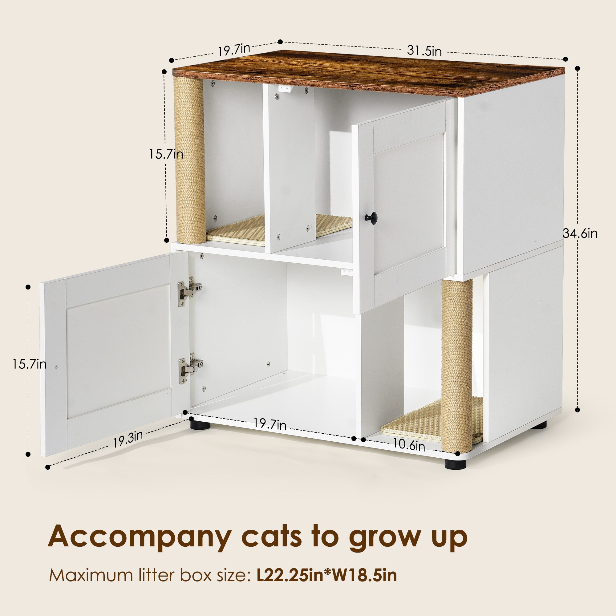 Siavonce XHPKWEG Cat-Litter-Box - View #7