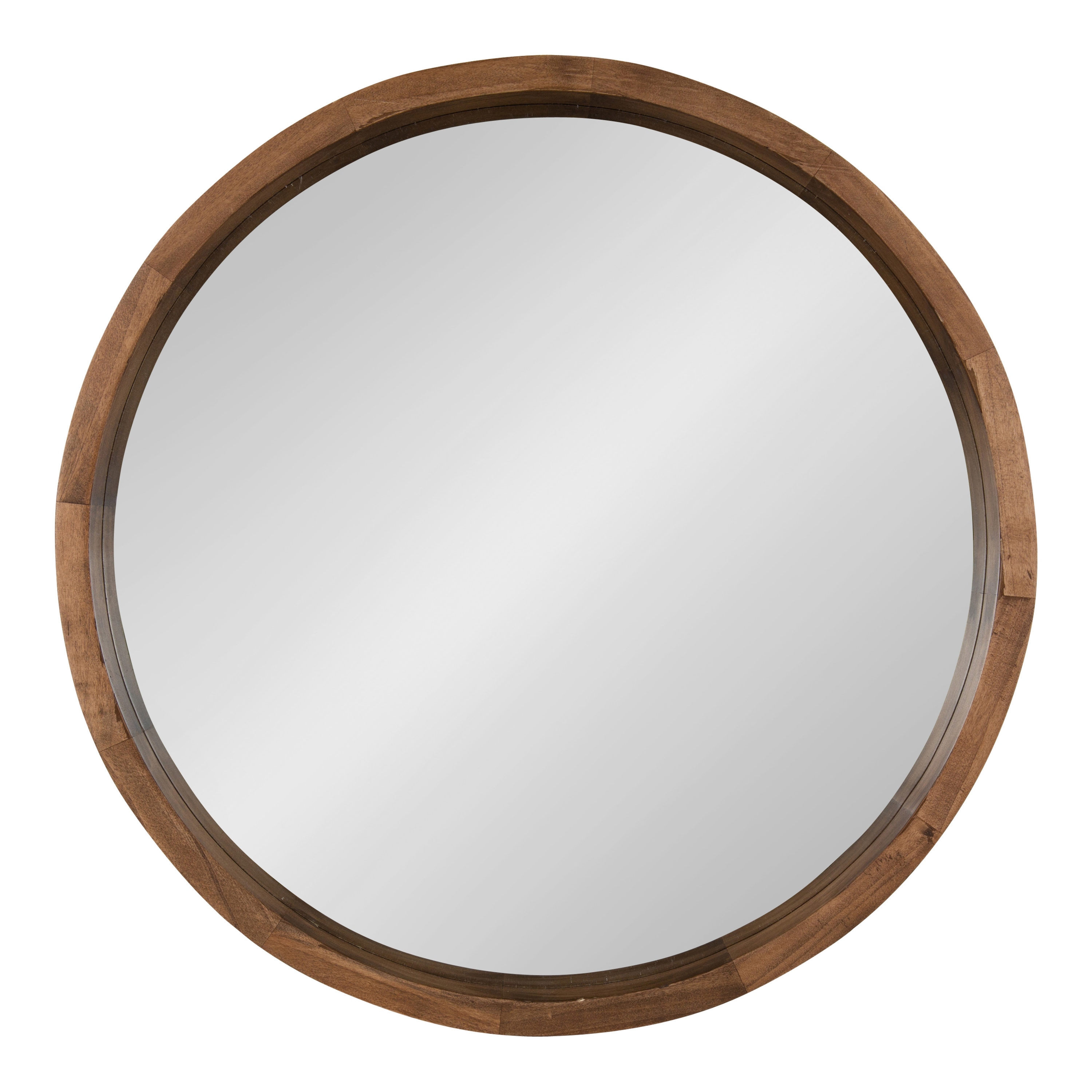 Round Wood Mirrors At Com, Round Wood Framed Bathroom Mirrors