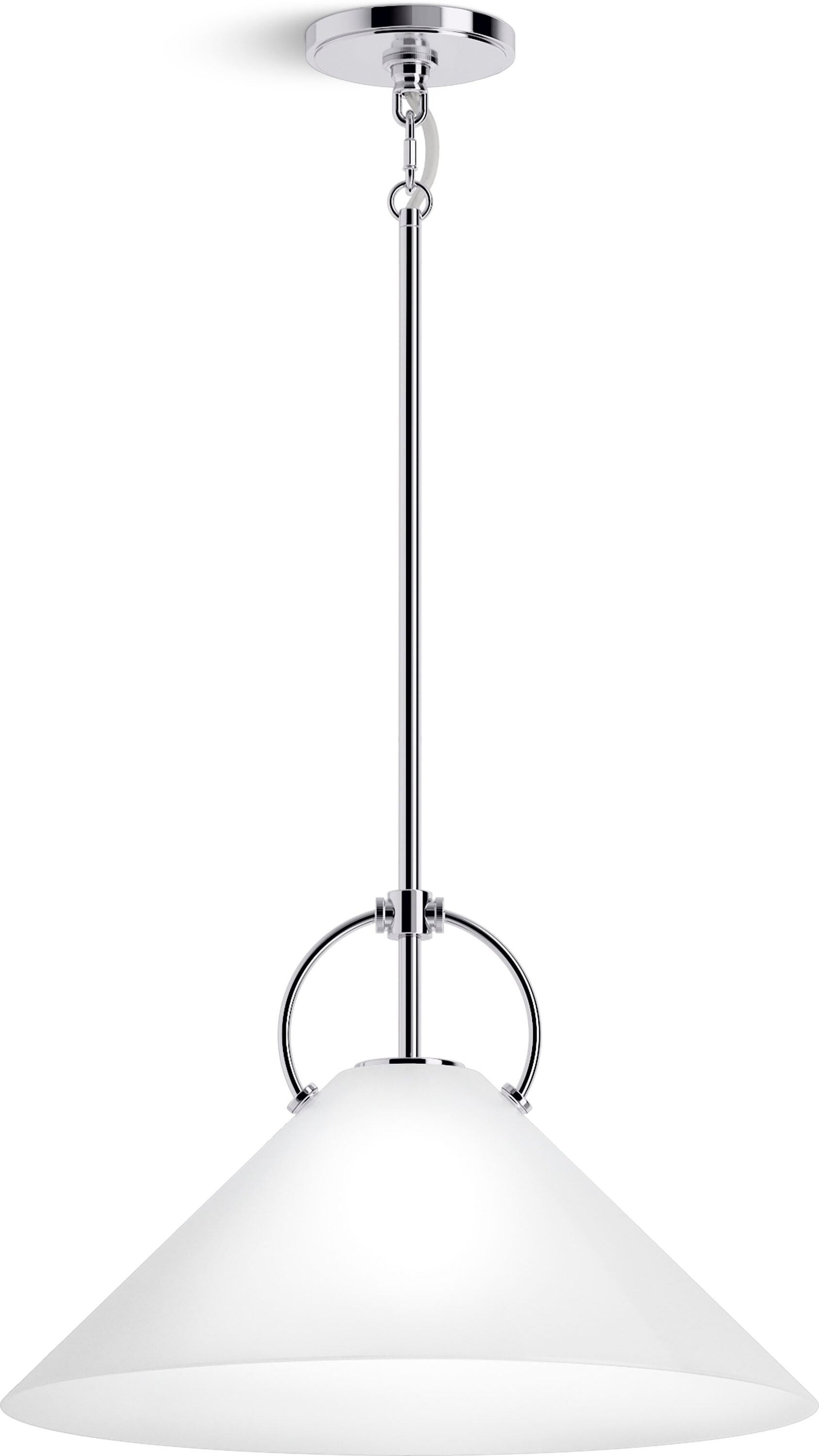Kernen Polished Chrome 18" LED Pendant Light