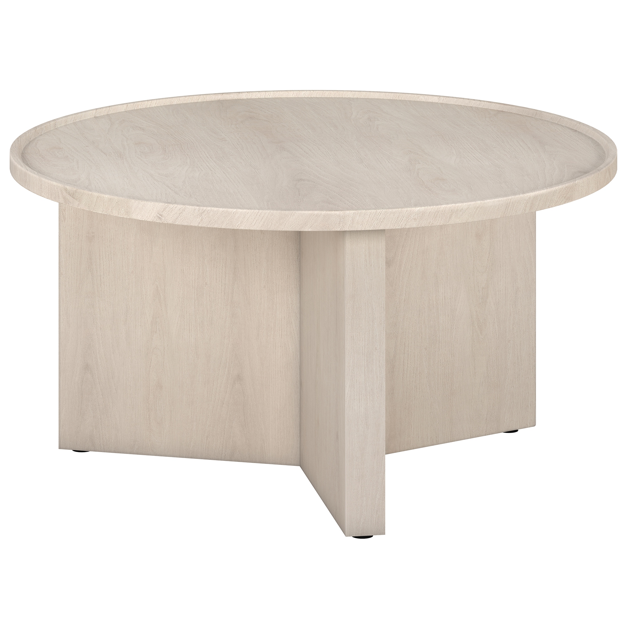 Hailey Home CT2120 Gunnar Alder White MDF Scandinavian Coffee Table