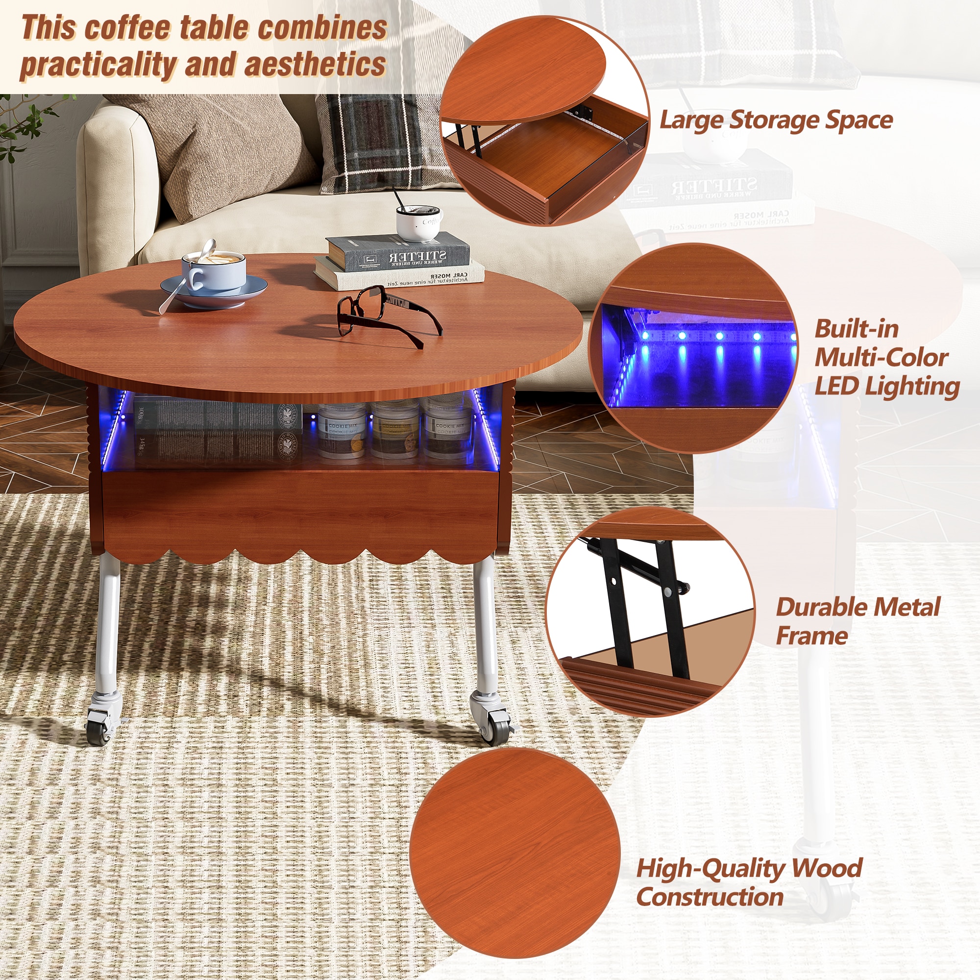 ModernLuxe L3P-N735P231430N Coffee-Tables - View #6