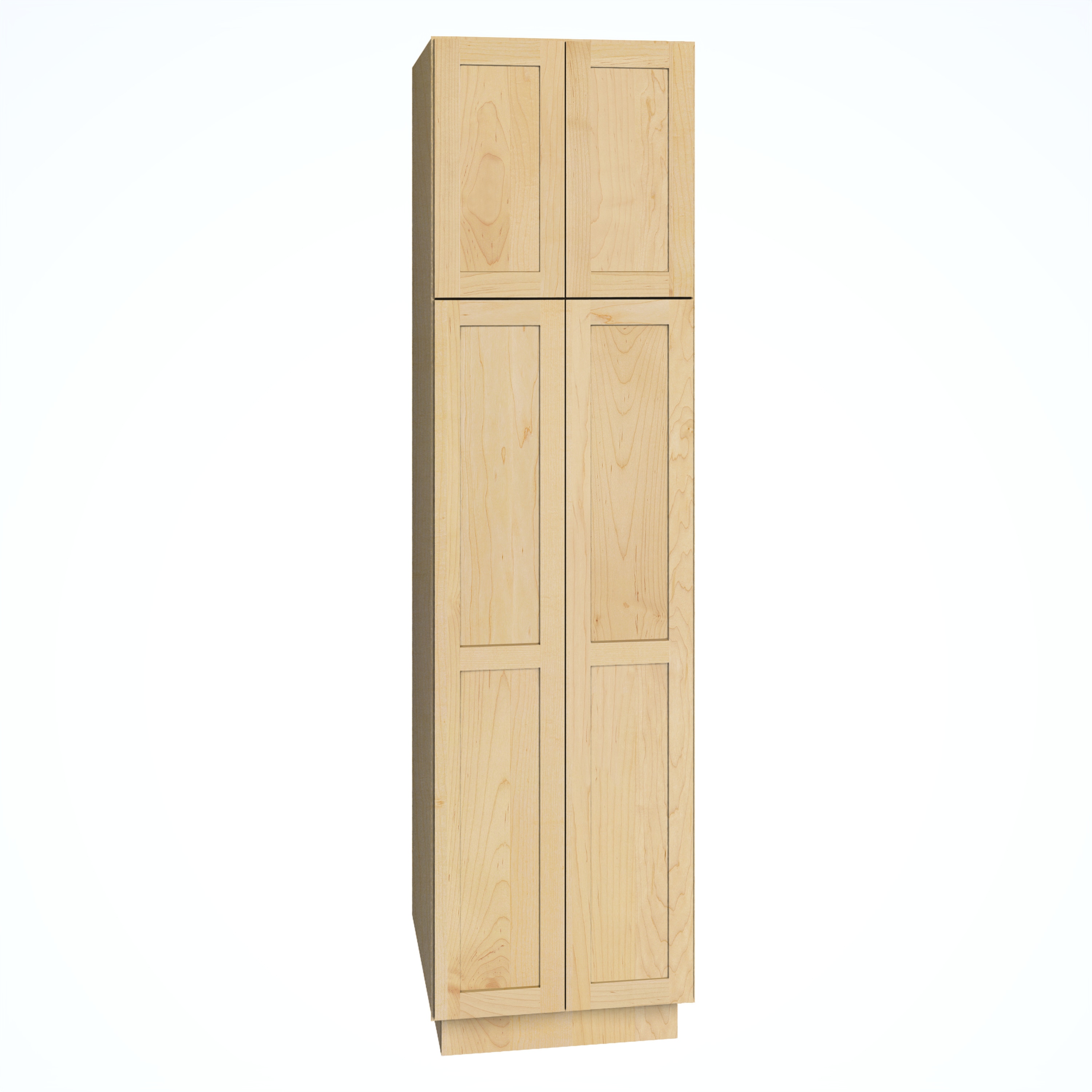 Diamond Express 62J-U249624 Jamestown 24-in W x 96-in H x 24-in D Natural Light Brown Pantry Fully assembled Plywood Cabinet (Recessed Panel Shaker)